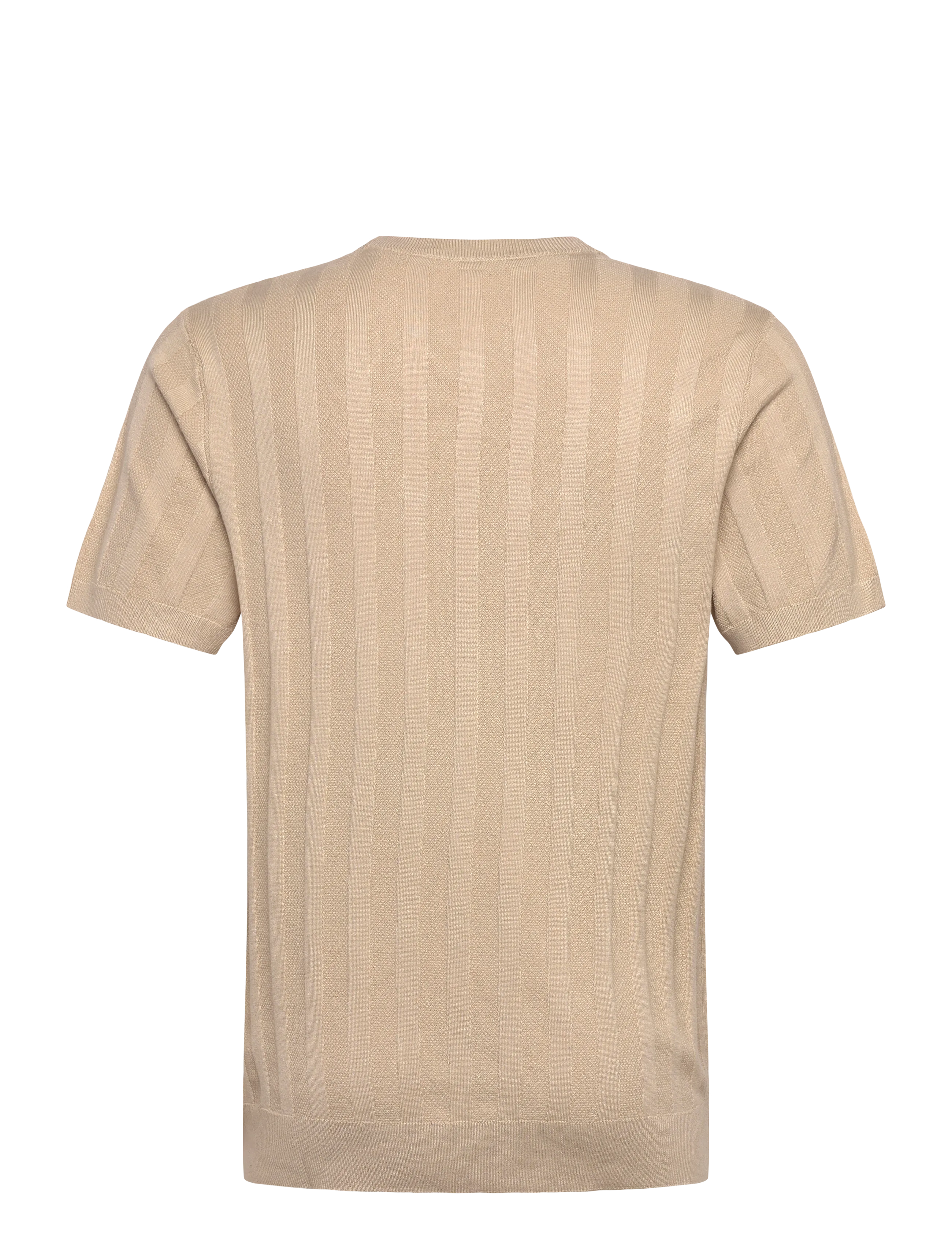 Lindbergh - Knitted crew neck t-shirt - kurzärmelig - stone - 2