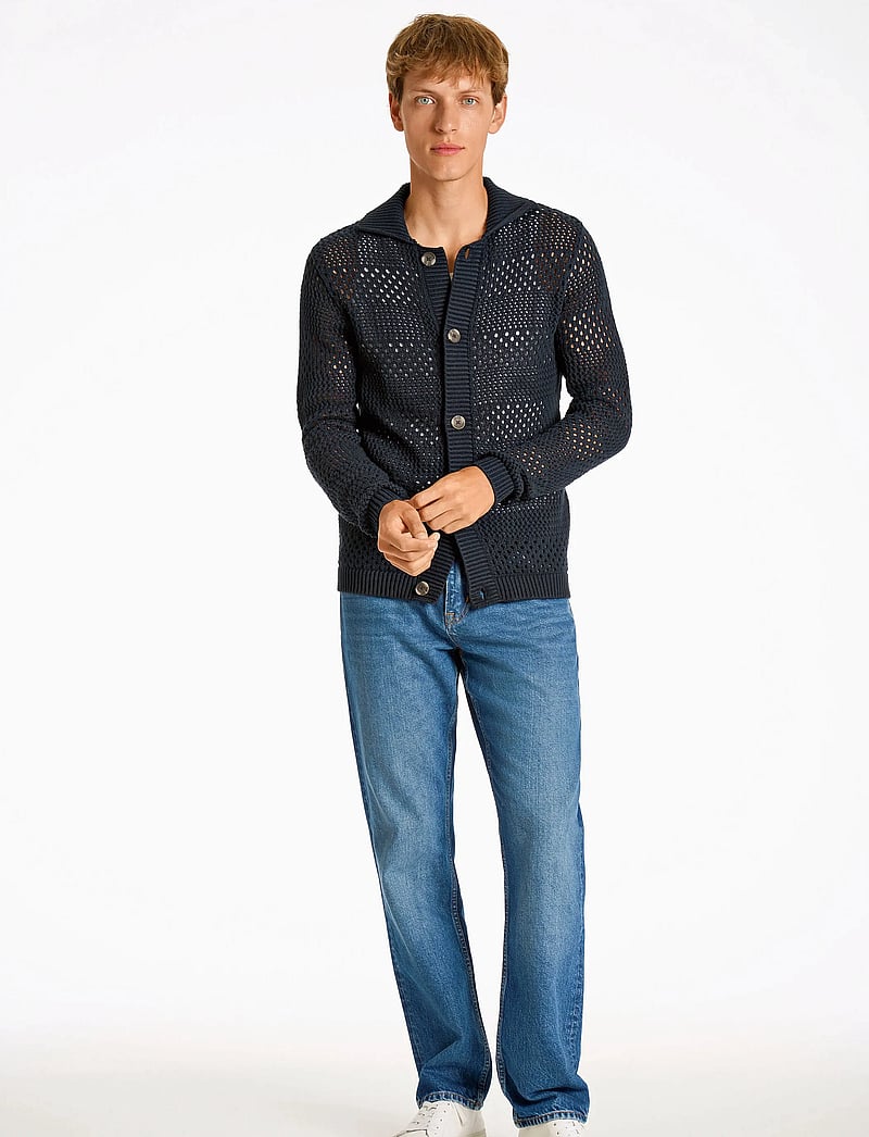 Lindbergh - Crochet cardigan - kardiganid - navy - 4