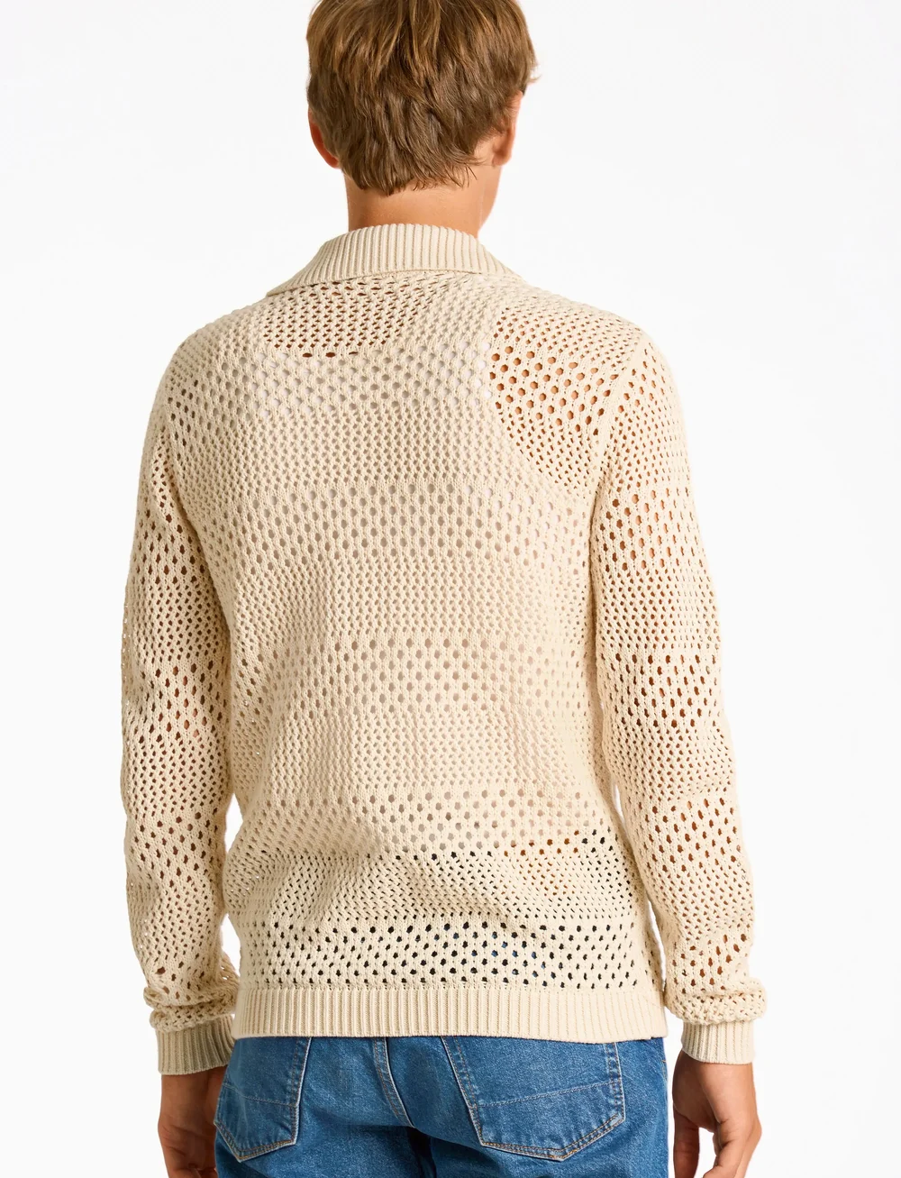 Lindbergh - Crochet cardigan - cardigans - pearl white - 3