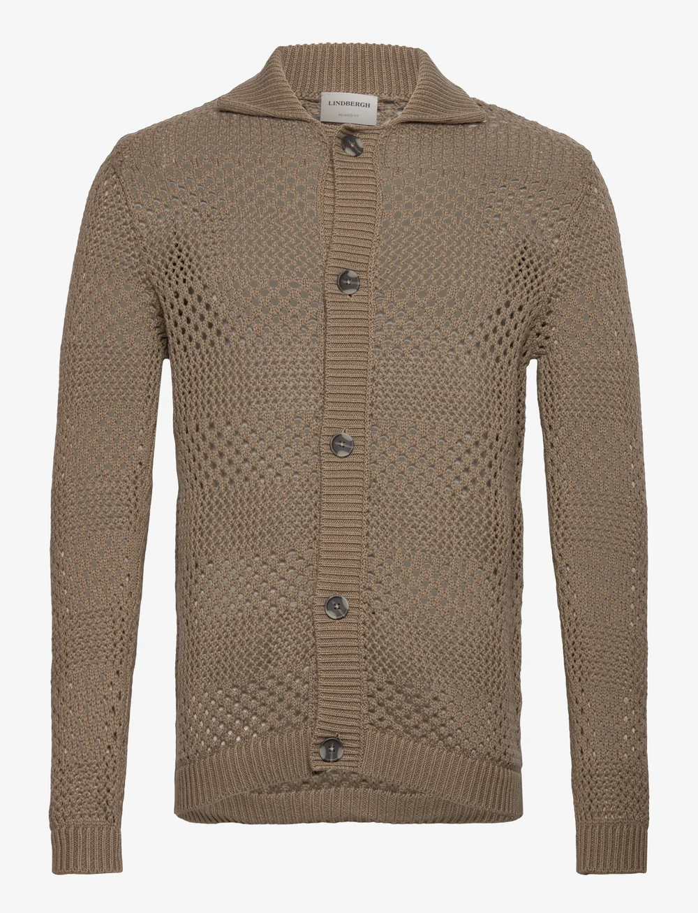 Lindbergh - Crochet cardigan - cardigans - stone - 1