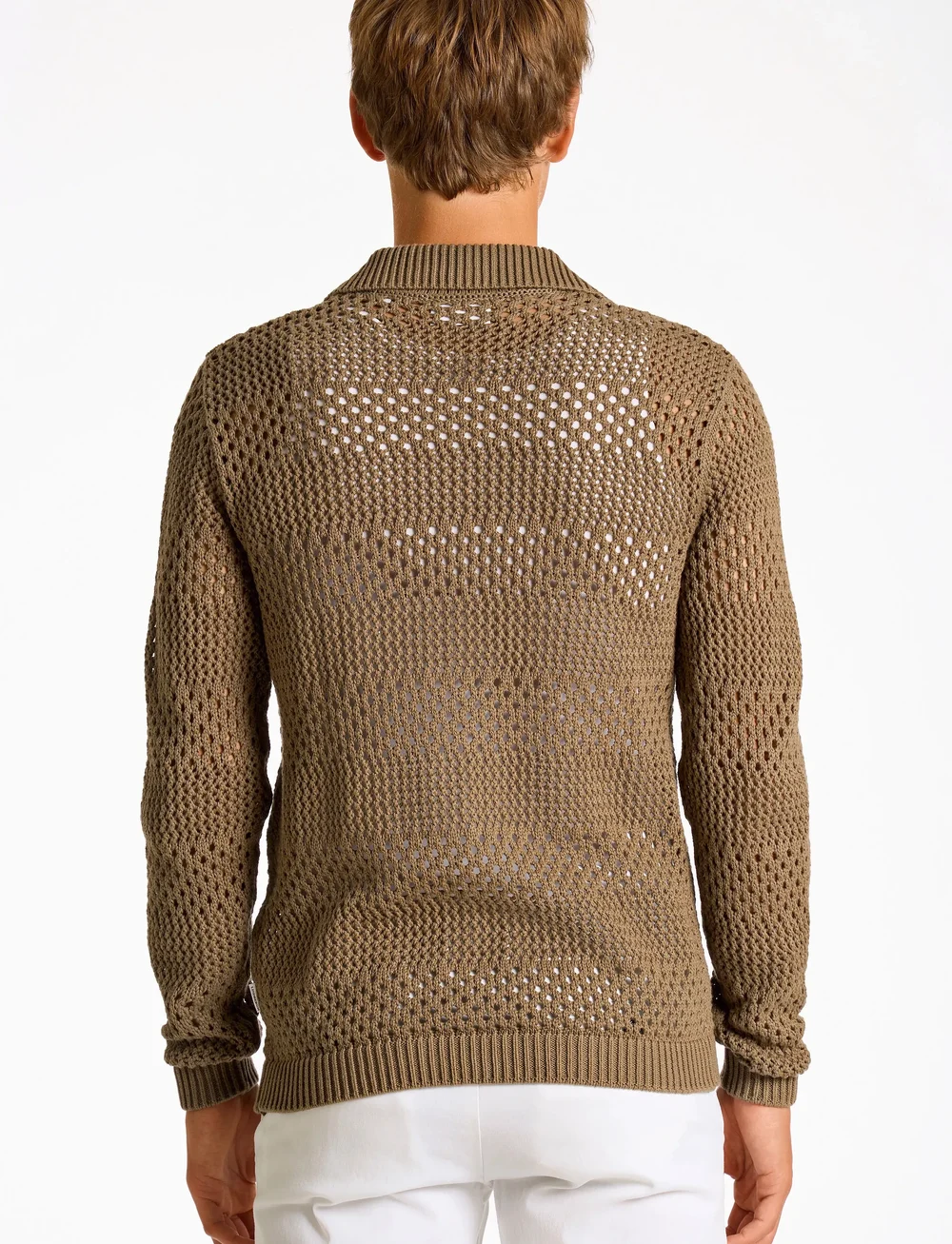 Lindbergh - Crochet cardigan - cardigans - stone - 3