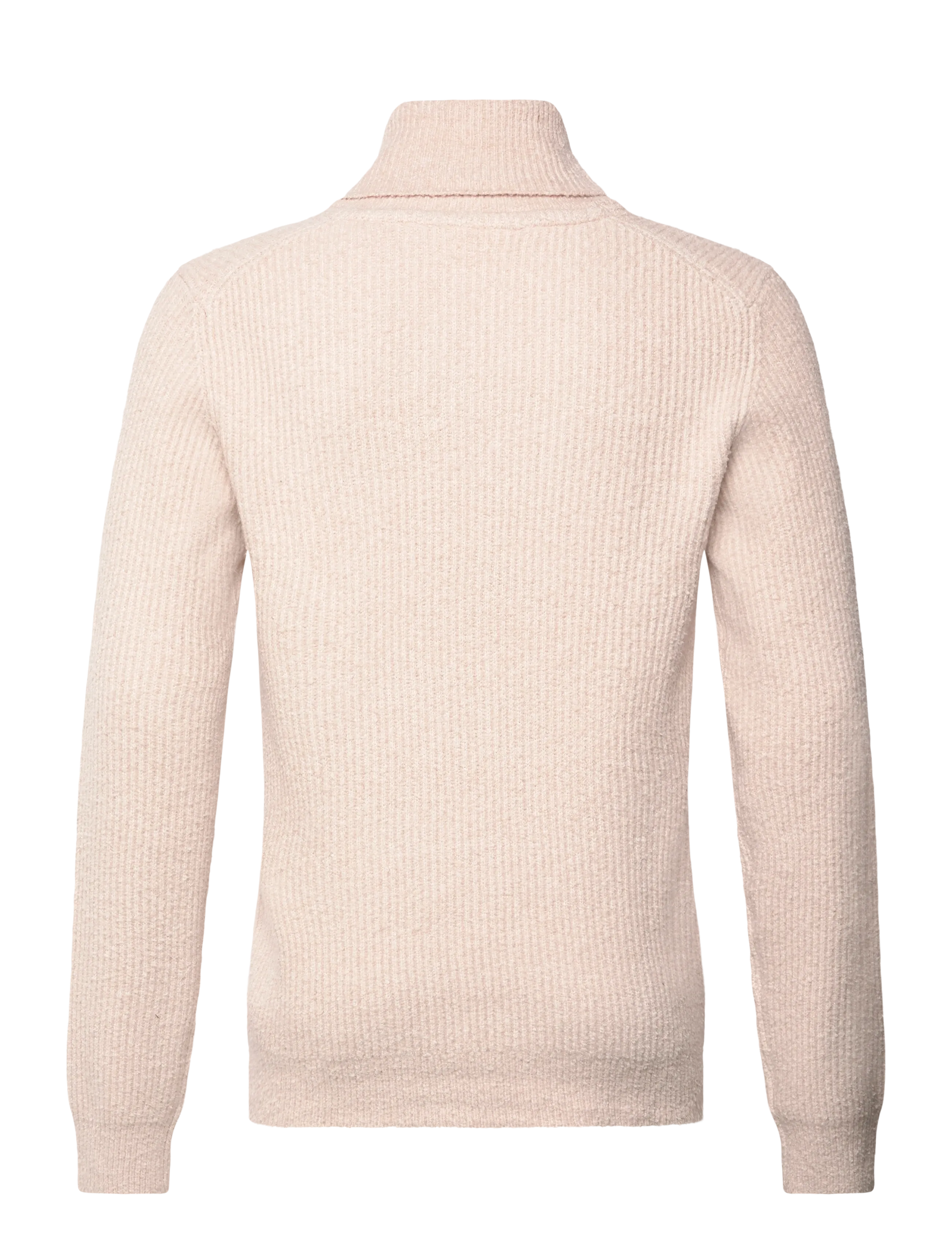 Lindbergh - Shawlcollar lambswoollook knit - pulls col v - stone mel - 1
