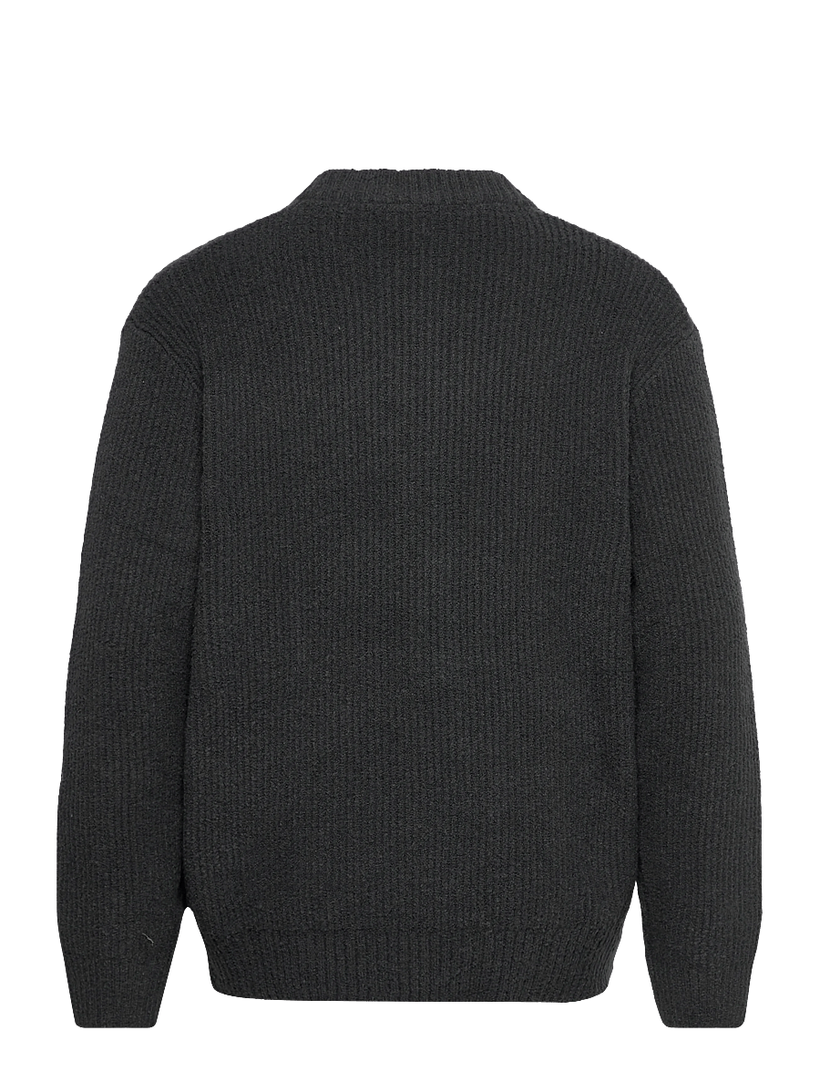 Lindbergh - Heavy lambswool look cardigan - dusty black - 1