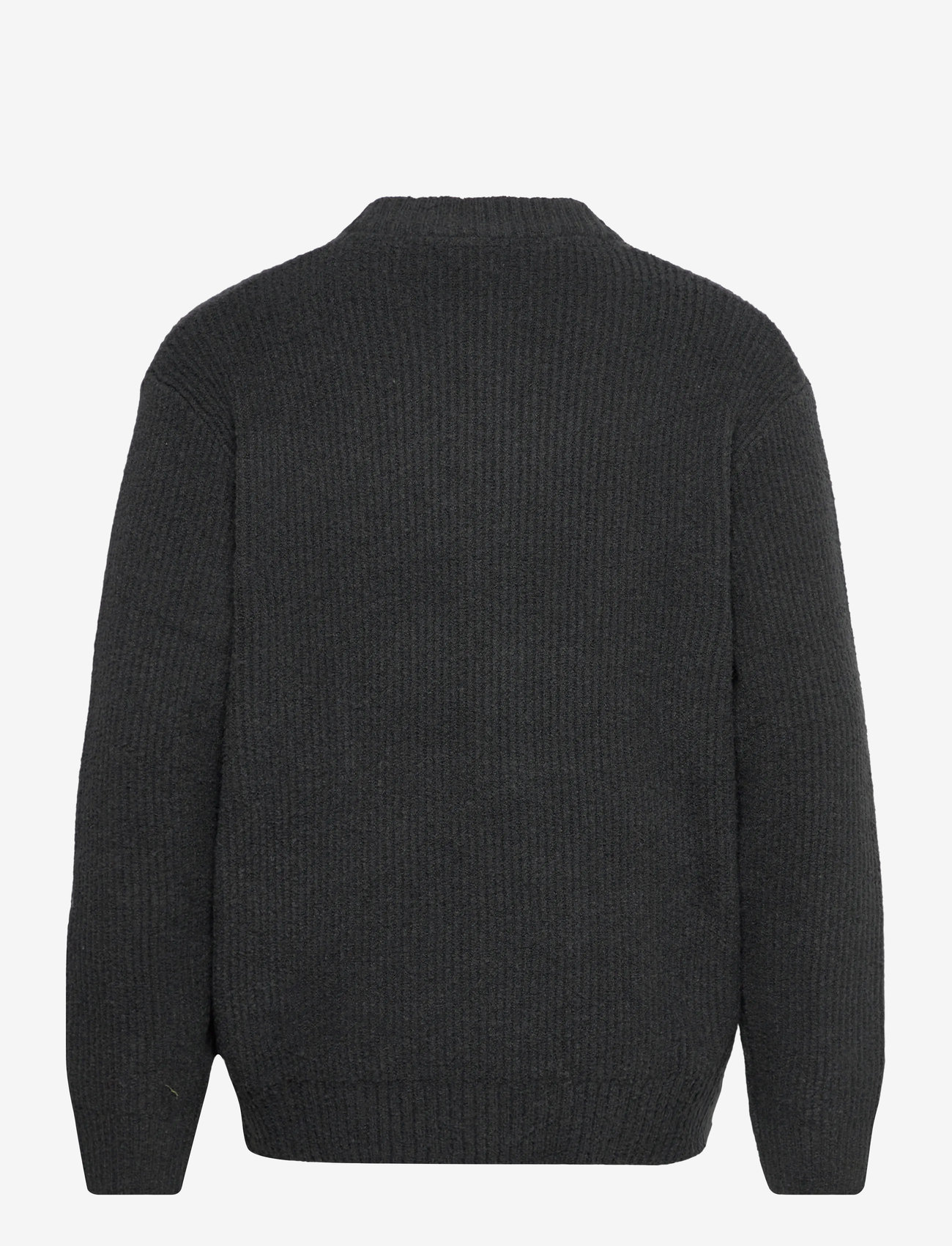 Lindbergh - Heavy lambswool look cardigan - cardigans - dusty black - 1