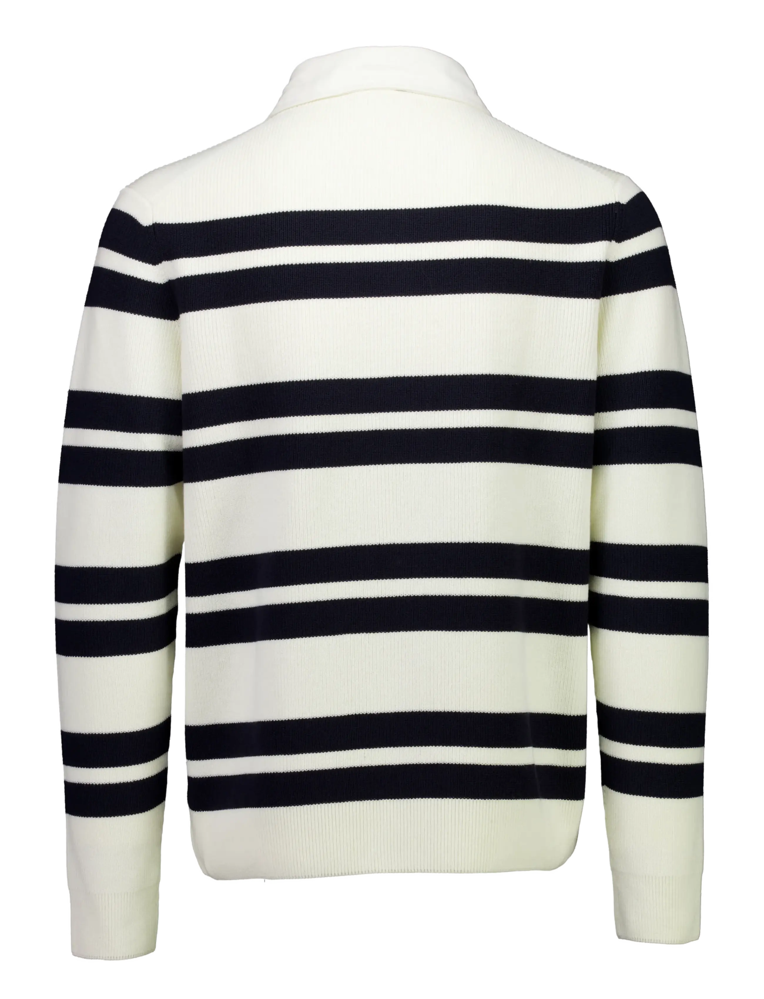 Lindbergh - Knitted striped L/S rugby shirt - pearl white - 2