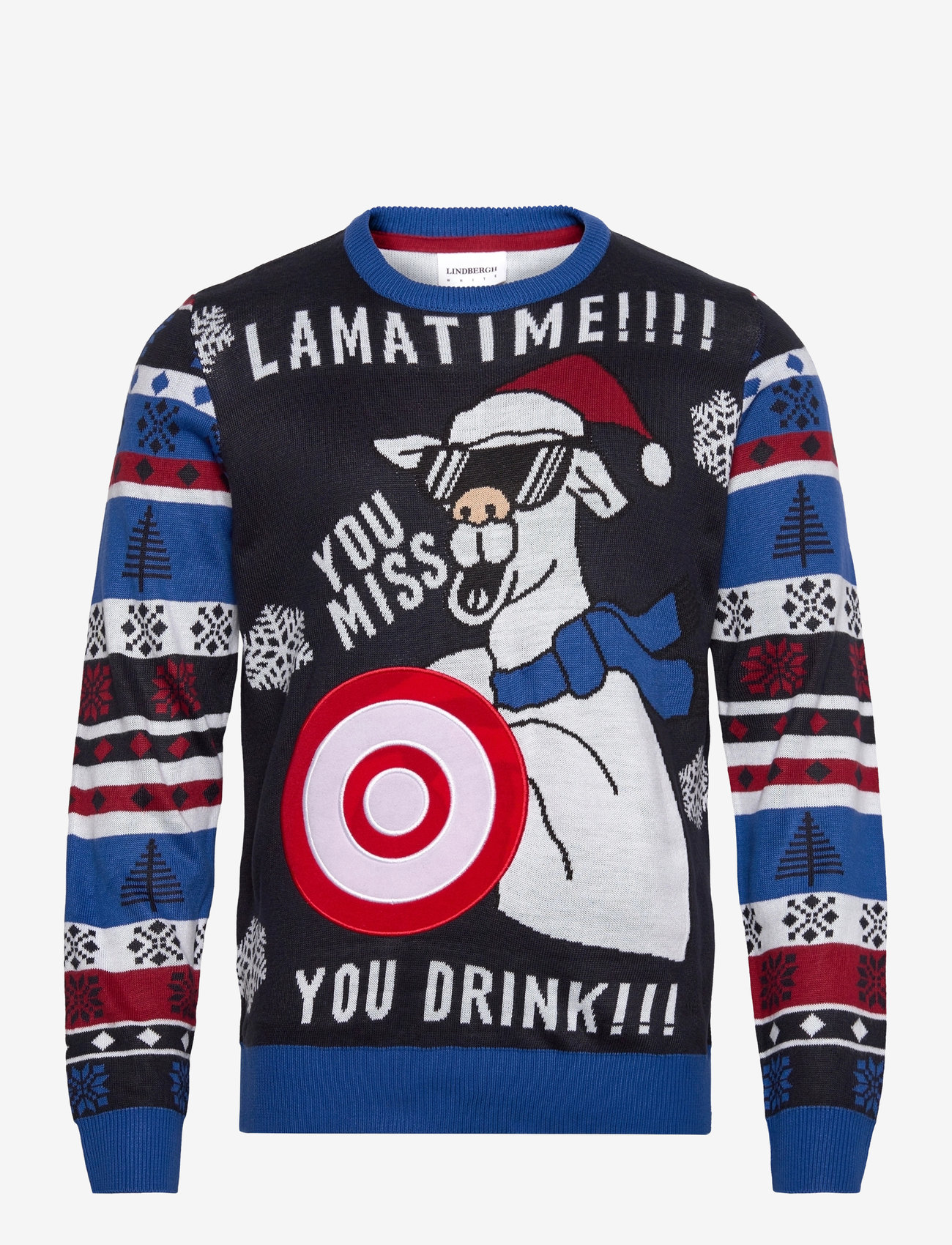 Lindbergh - Interactive xmas knit - herbstliche kleidung - dk navy - 0