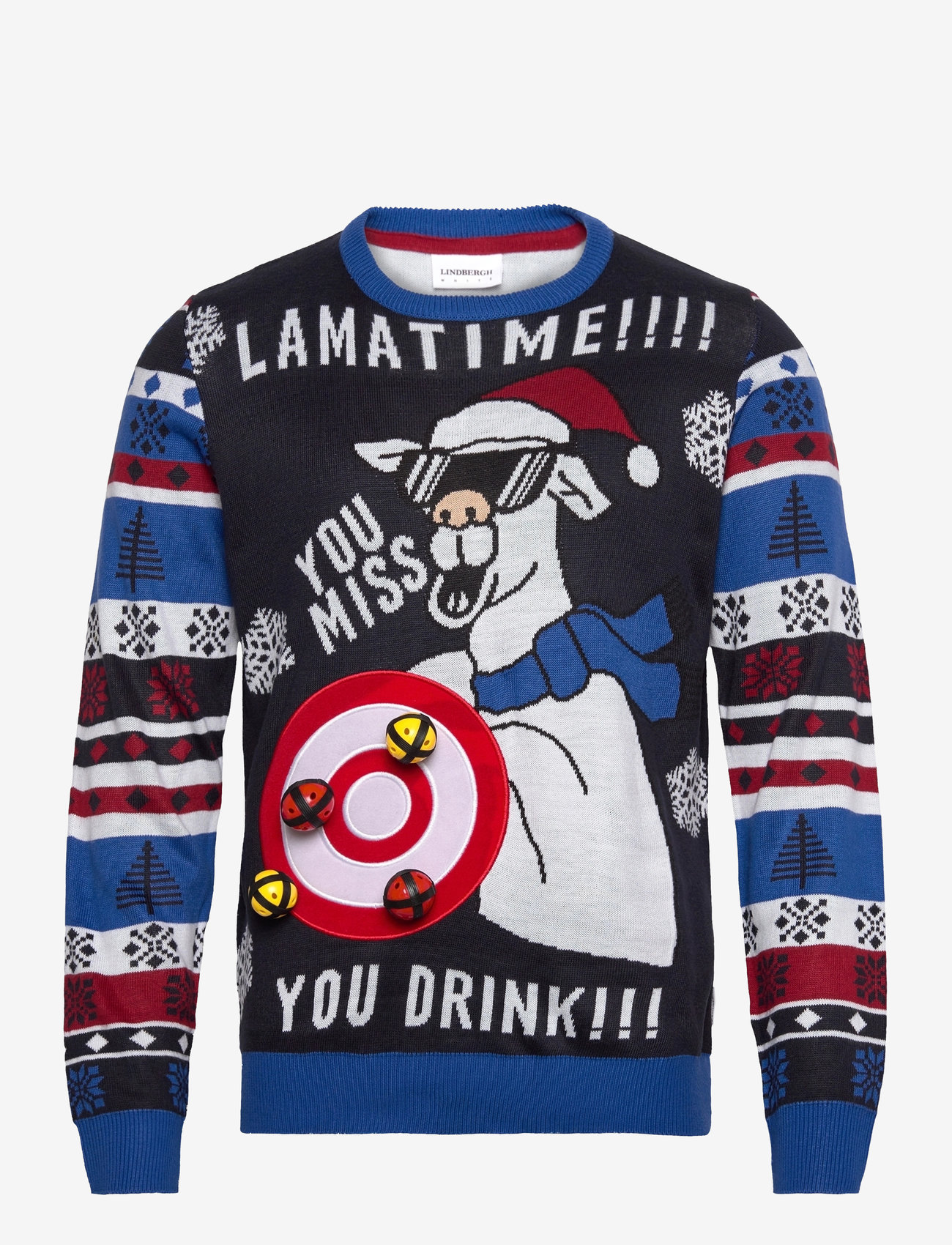 Lindbergh - Interactive xmas knit - herbstliche kleidung - dk navy - 2