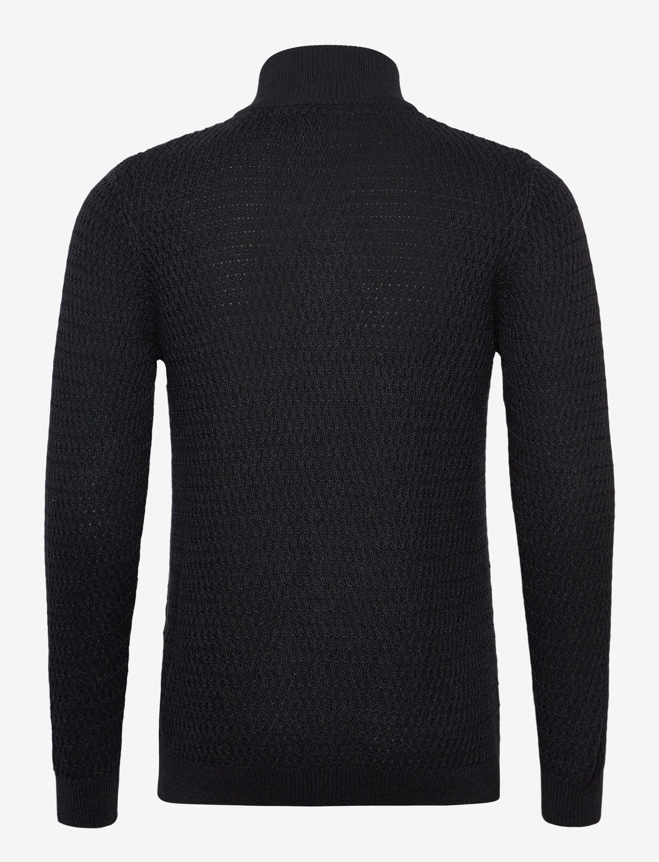 Lindbergh - Zip through structure cardigan - full zip tröjor - dk navy mel - 1