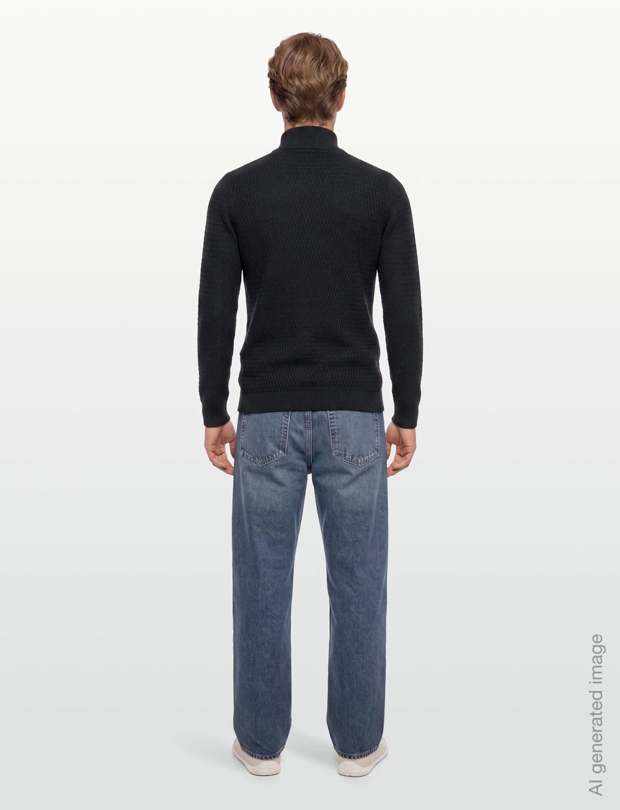 Lindbergh - Zip through structure cardigan - pullover mit durchgehendem reißverschluss - dk navy mel - 4