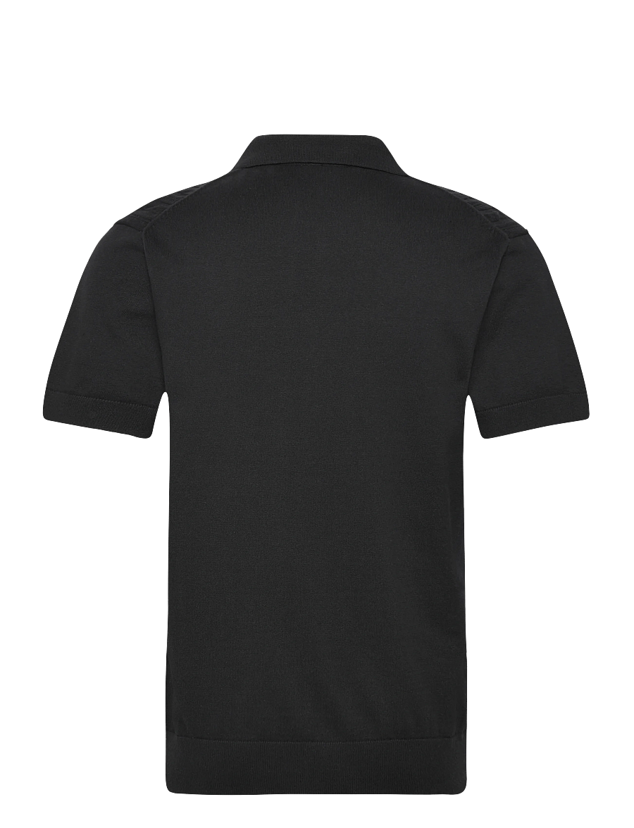 Lindbergh - Knitted S/S cable cardigan - lühikeste varrukatega särgid - black - 2