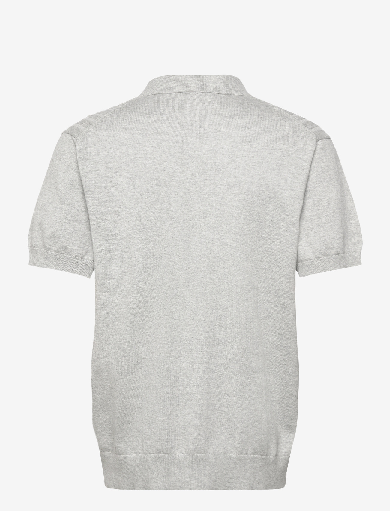 Lindbergh - Knitted S/S cable cardigan - kortærmede skjorter - grey mel - 2