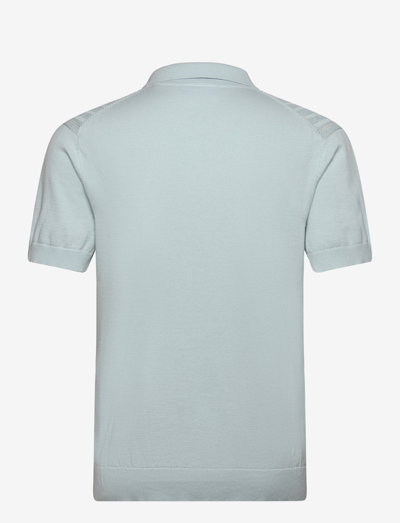 Lindbergh - Knitted S/S cable cardigan - kortærmede skjorter - pastel blue - 1