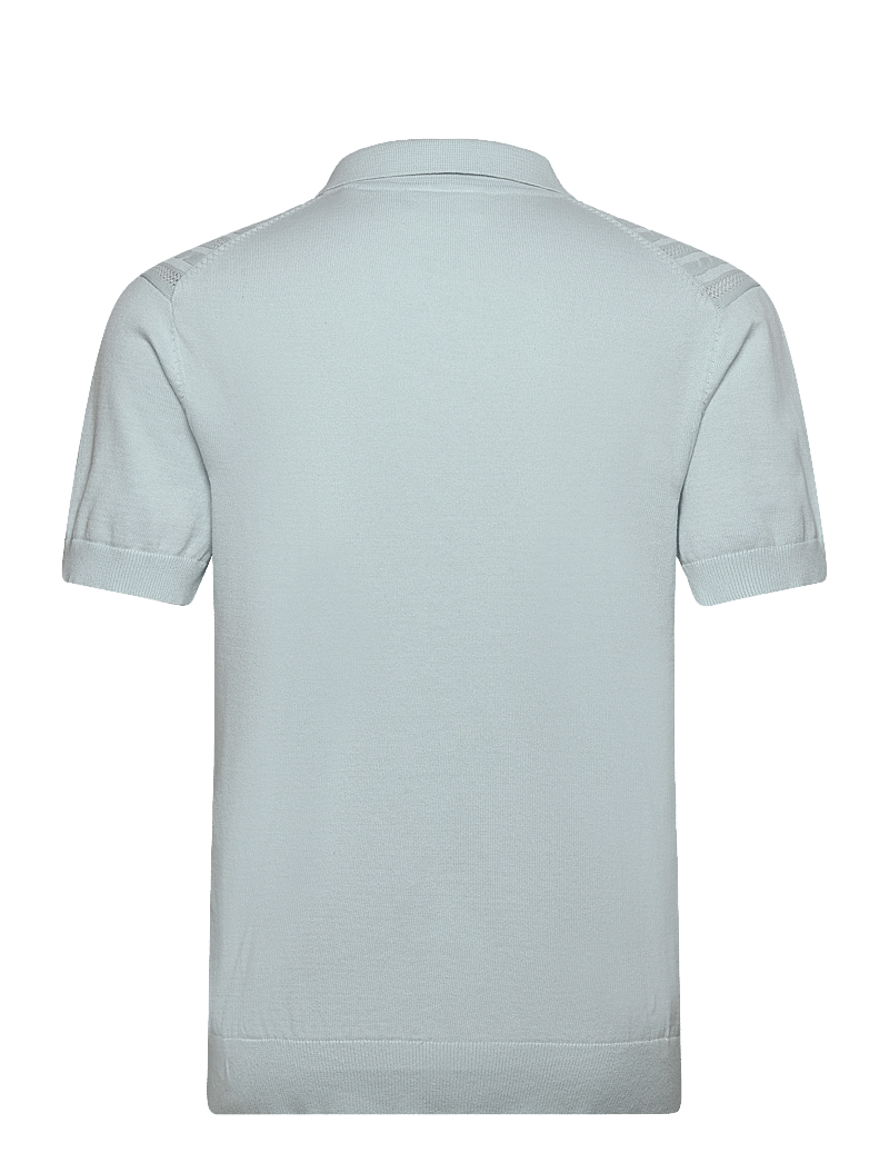 Lindbergh - Knitted S/S cable cardigan - kortærmede skjorter - pastel blue - 1