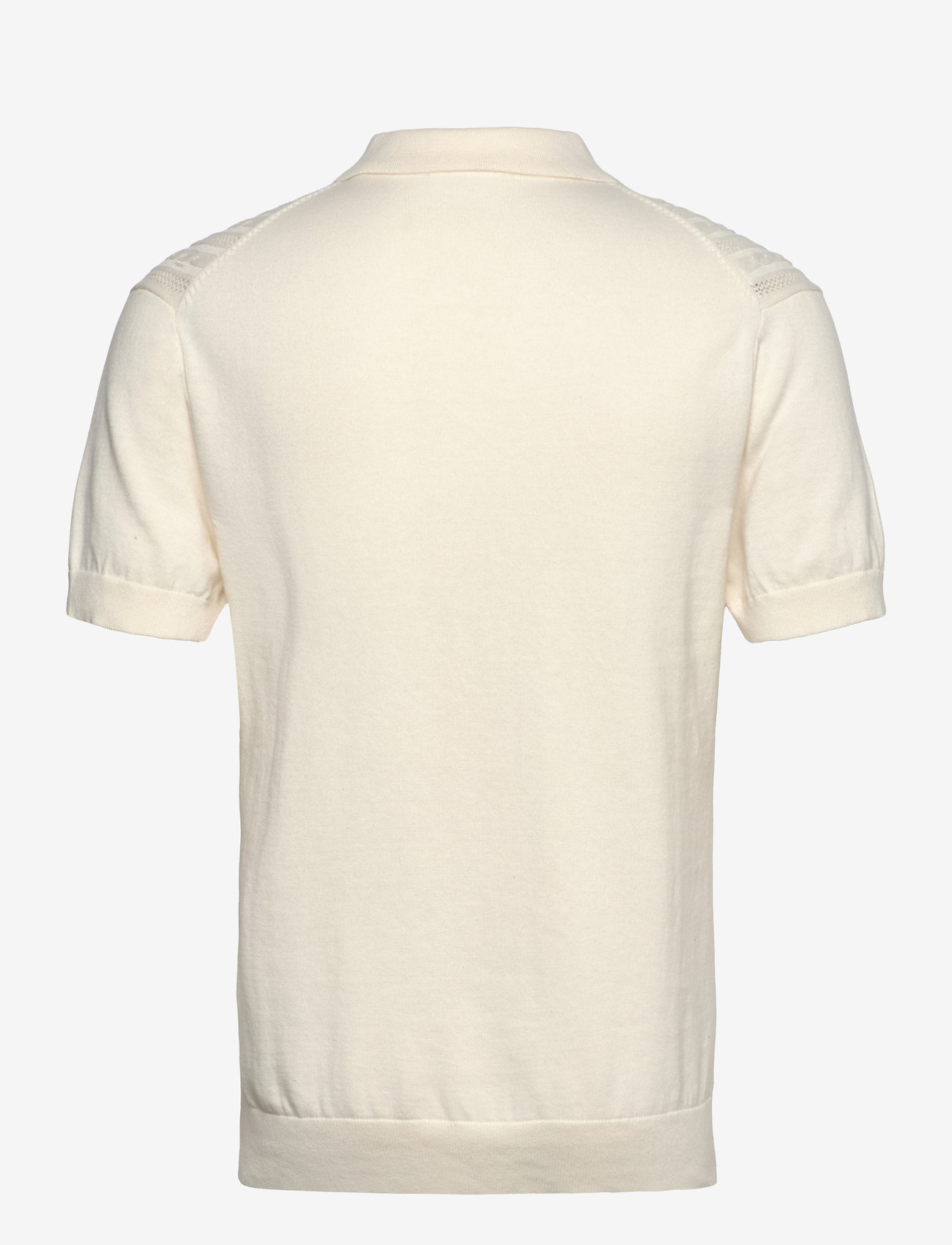 Lindbergh - Knitted S/S cable cardigan - kurzarmhemden - pearl white - 1