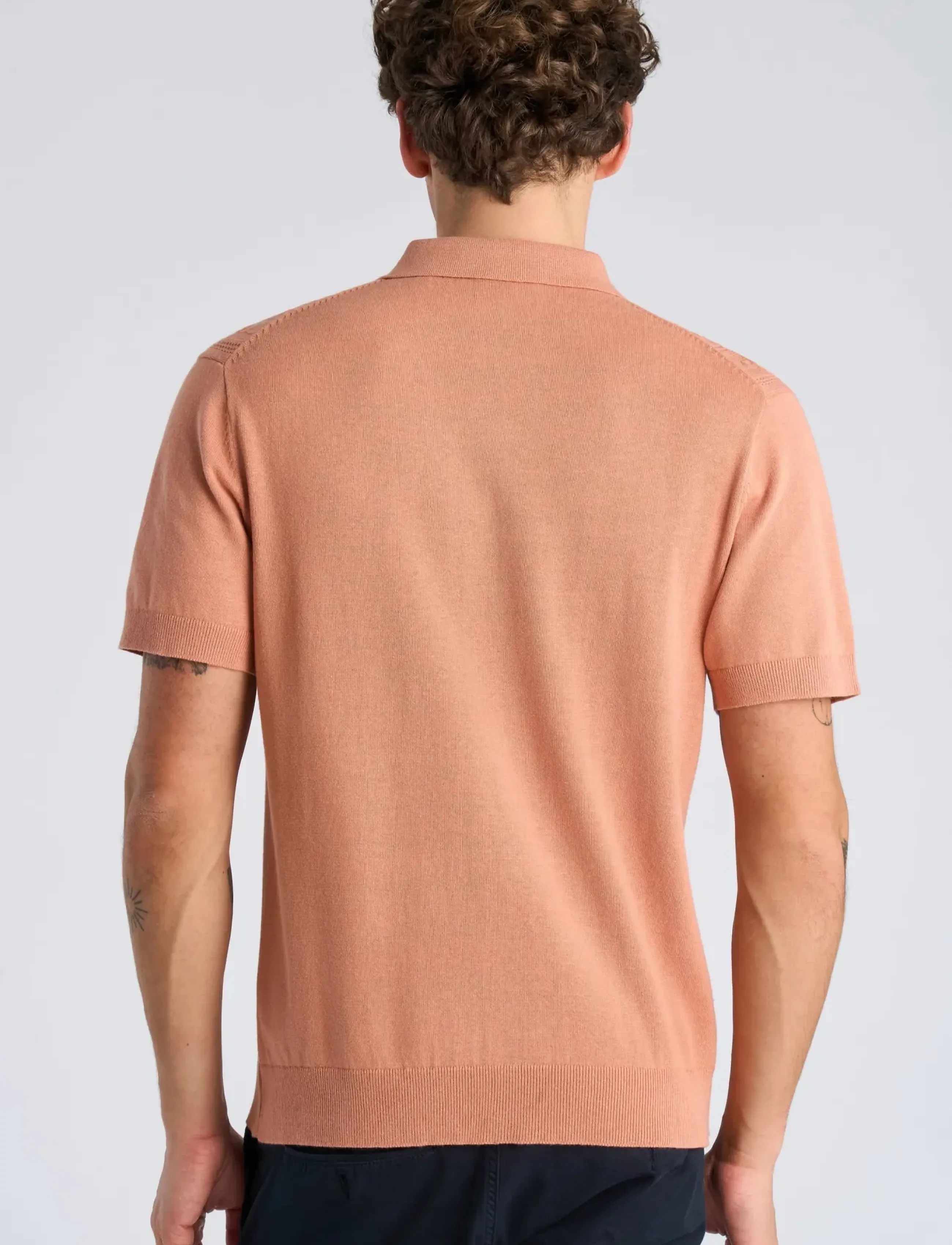 Lindbergh - Knitted S/S cable cardigan - kurzarmhemden - rose - 4
