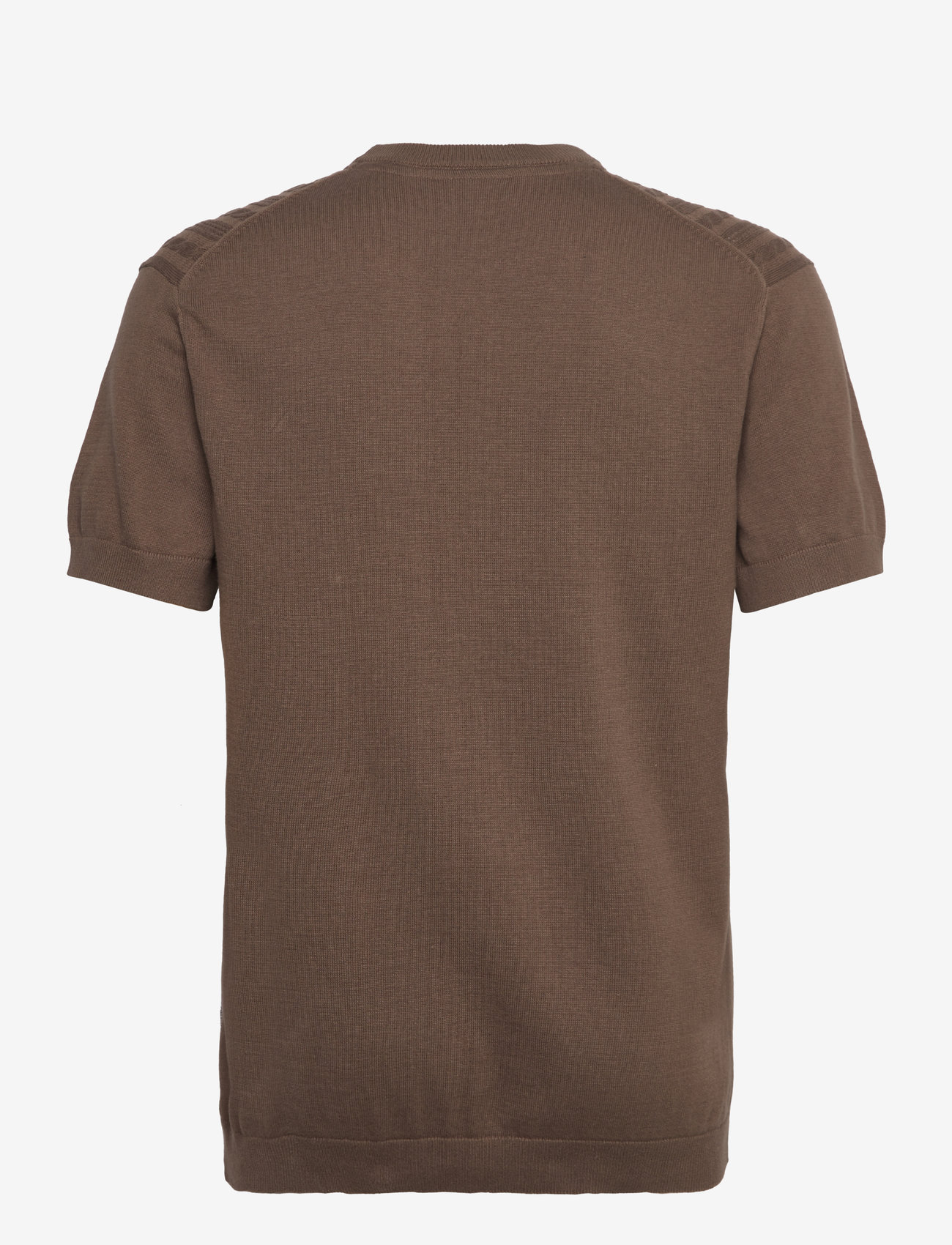 Lindbergh - Knitted S/S o-neck tee - polostrik - dk stone - 2