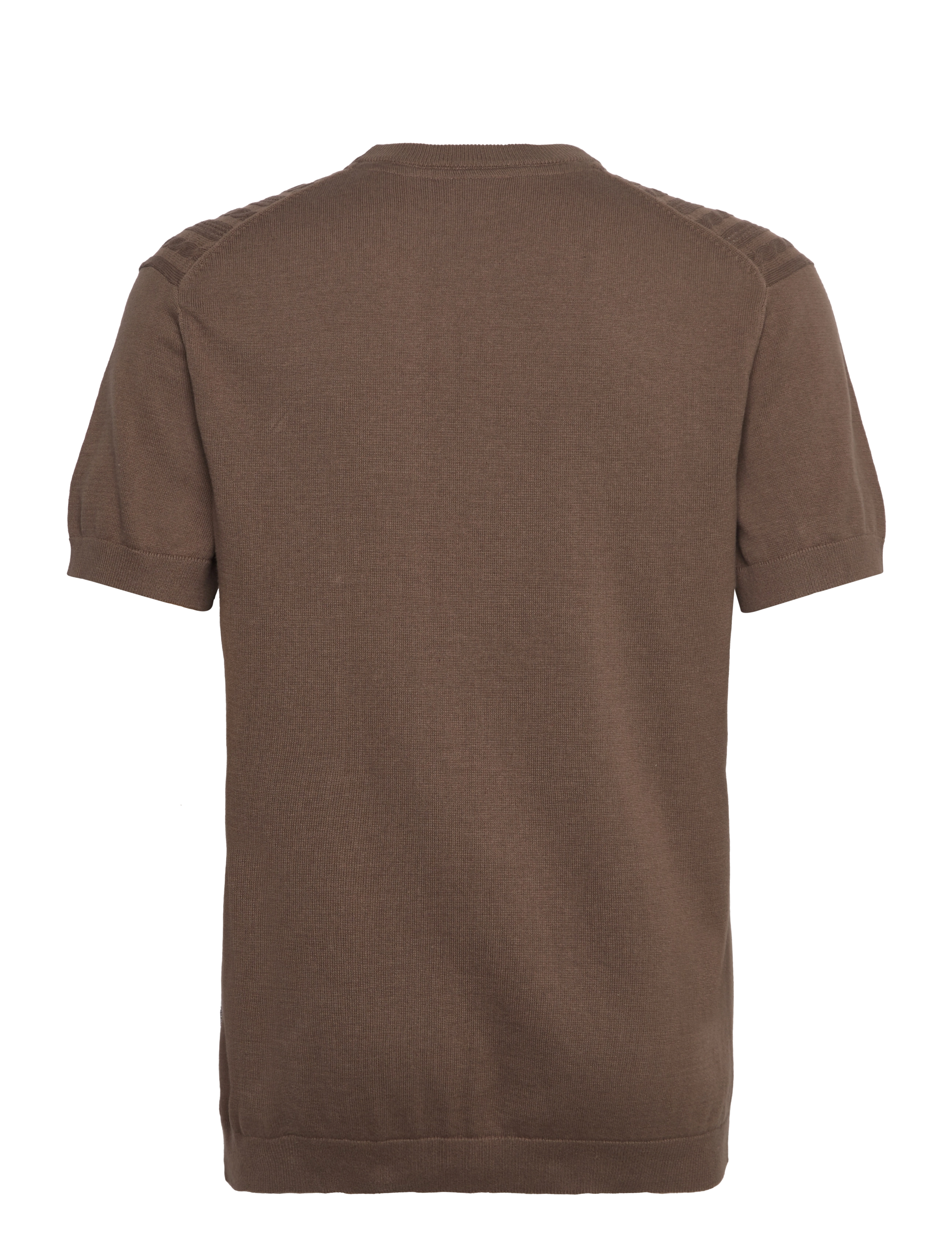 Lindbergh - Knitted S/S o-neck tee - gestrickte polohemden - dk stone - 2