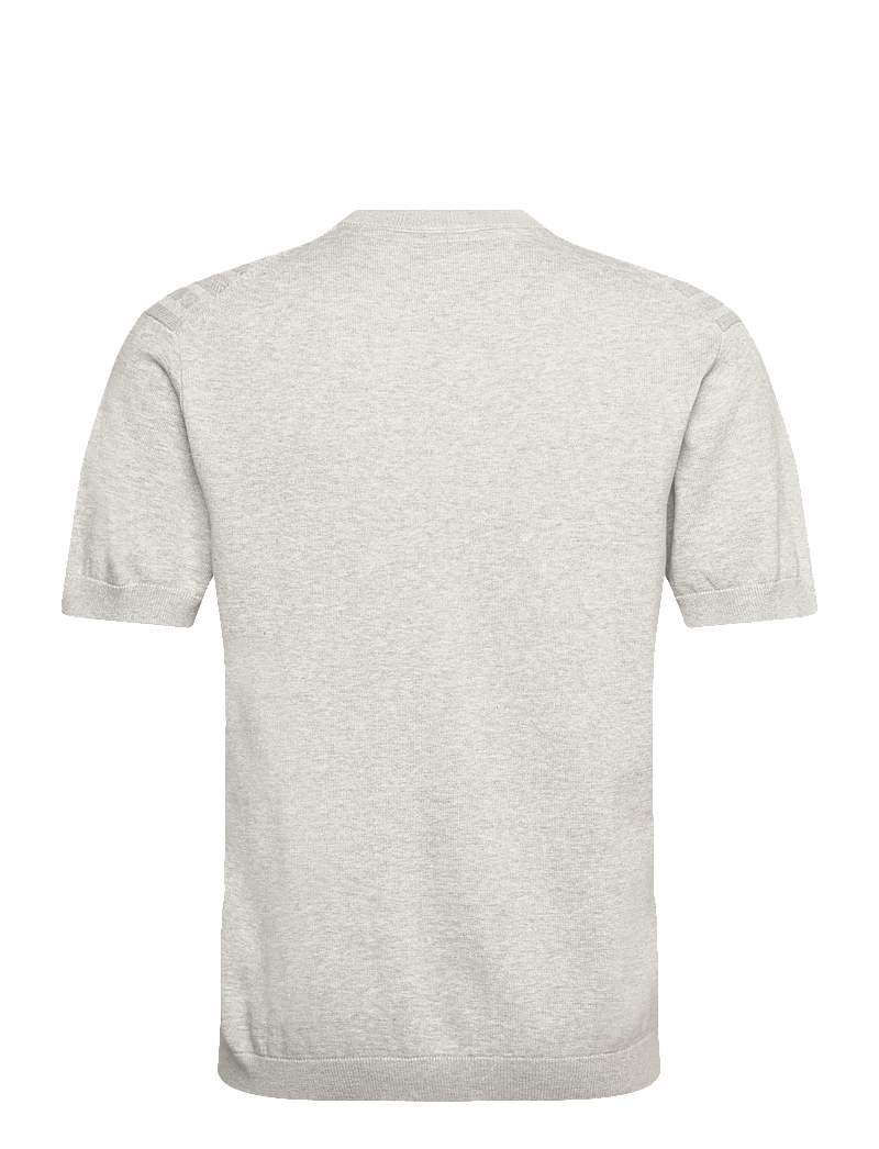 Lindbergh - Knitted S/S o-neck tee - polostrik - grey mel - 2