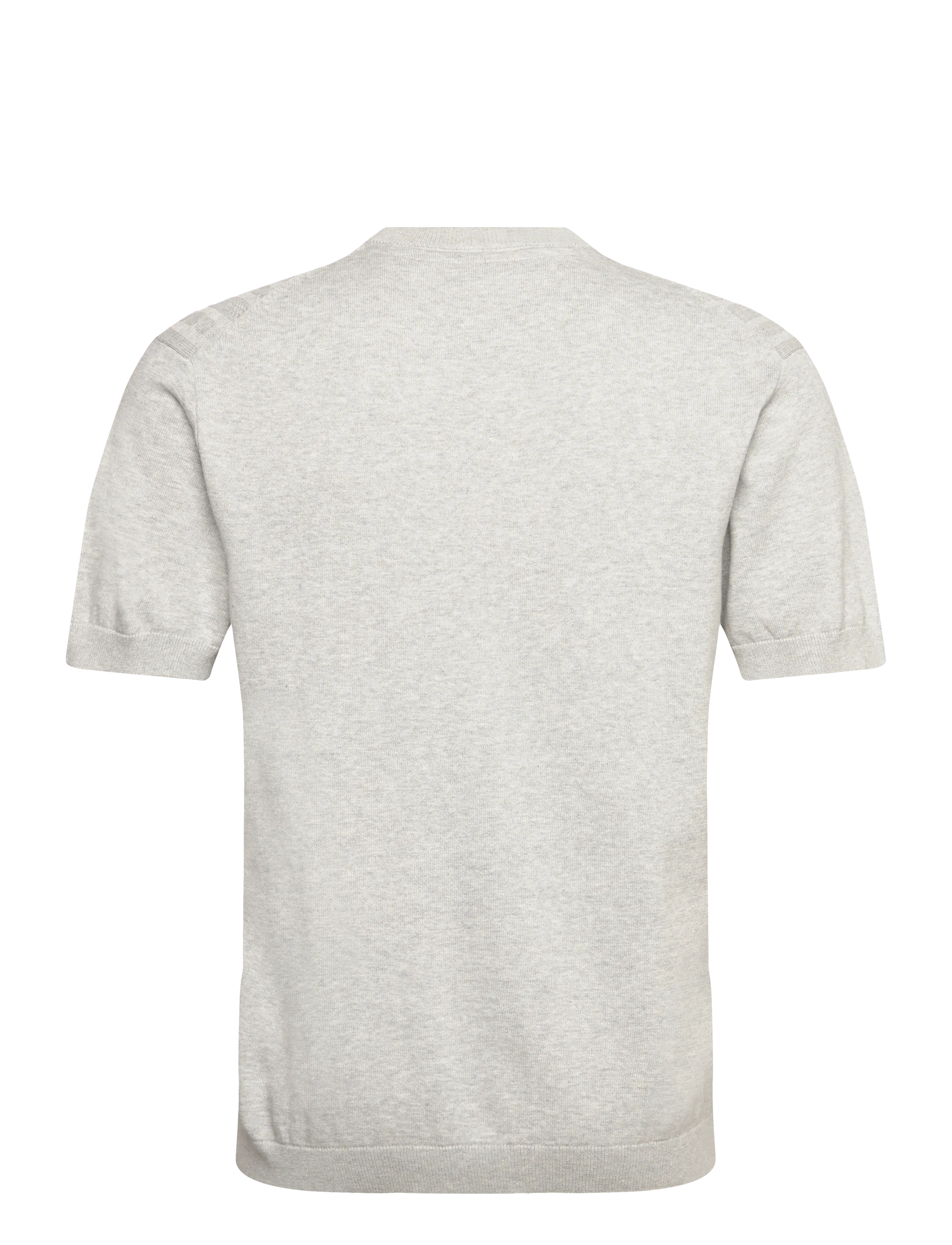 Lindbergh - Knitted S/S o-neck tee - knitted polos - grey mel - 2