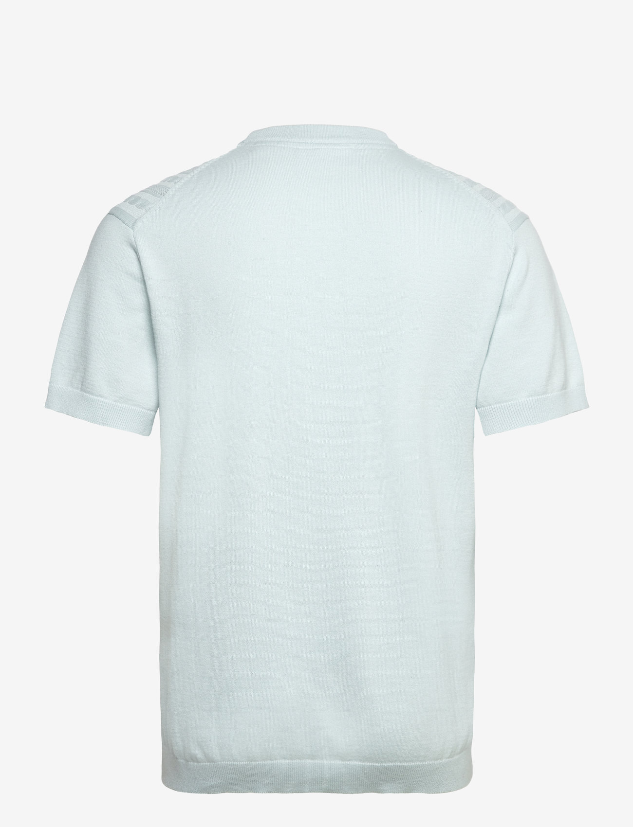 Lindbergh - Knitted S/S o-neck tee - trikotažiniai polo marškinėliai - pastel blue - 2