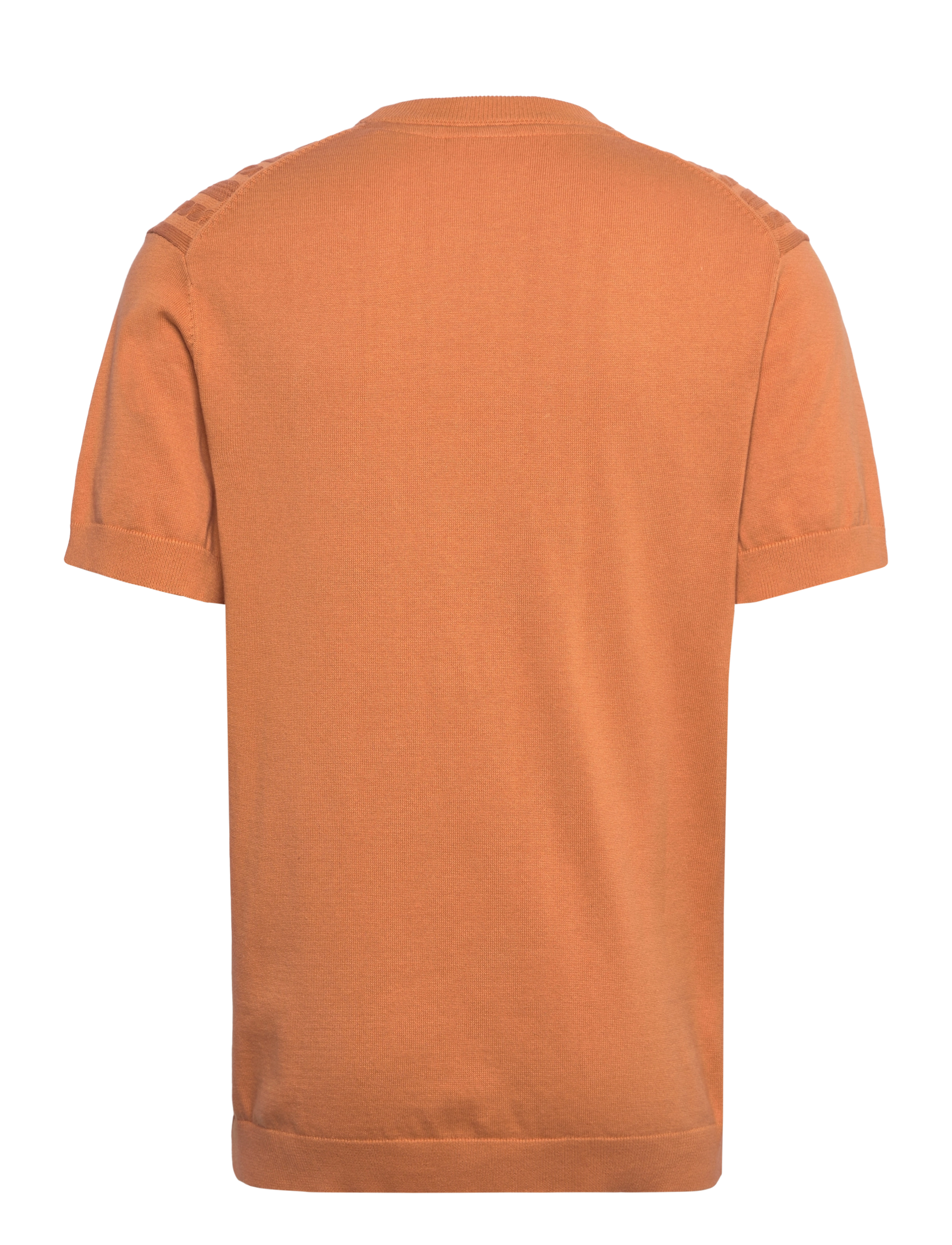 Lindbergh - Knitted S/S o-neck tee - polostrik - peach - 2