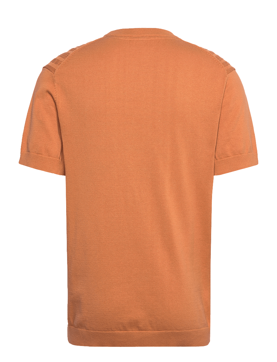 Lindbergh - Knitted S/S o-neck tee - polostrik - peach - 2