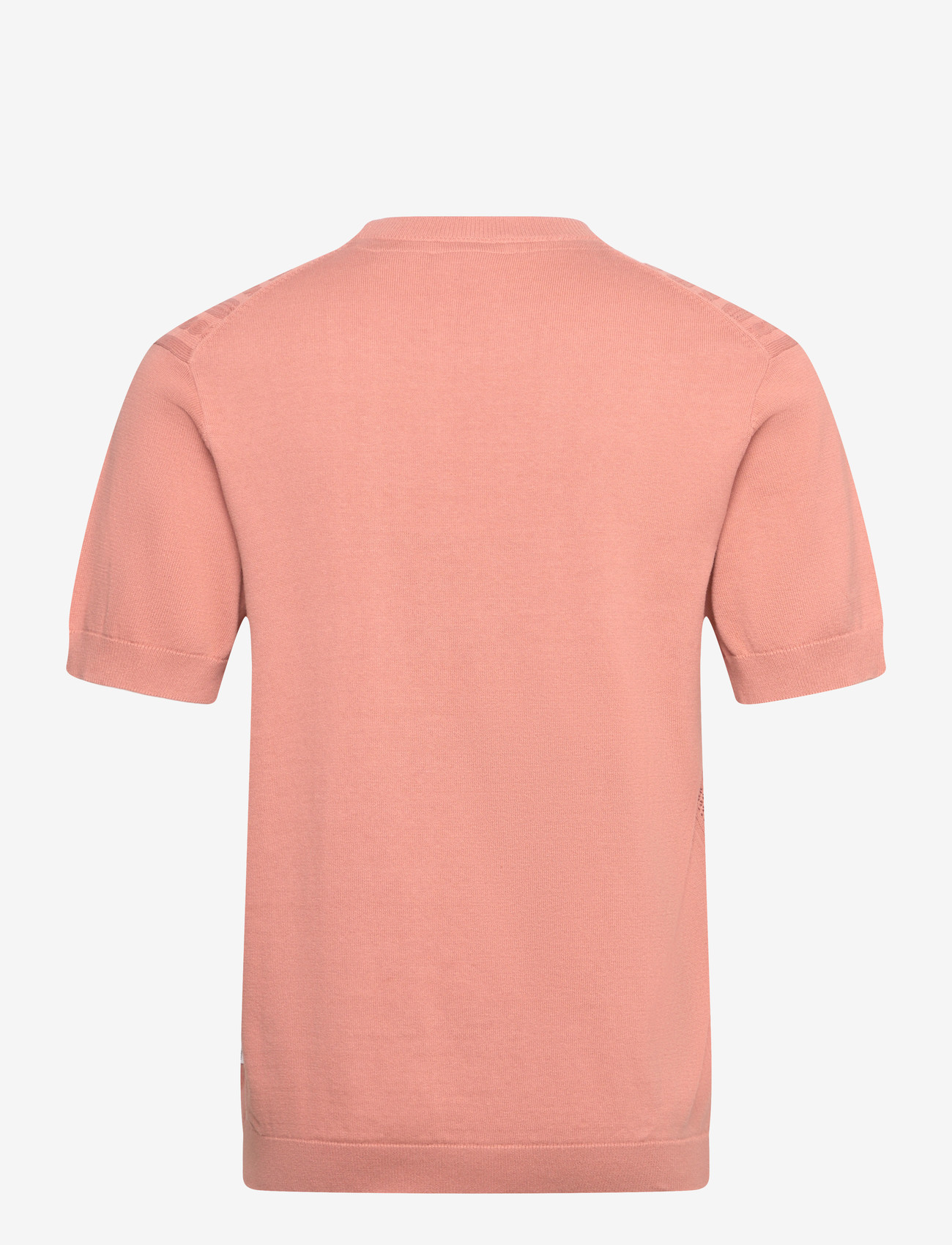 Lindbergh - Knitted S/S o-neck tee - kootud polosärgid - rose - 2