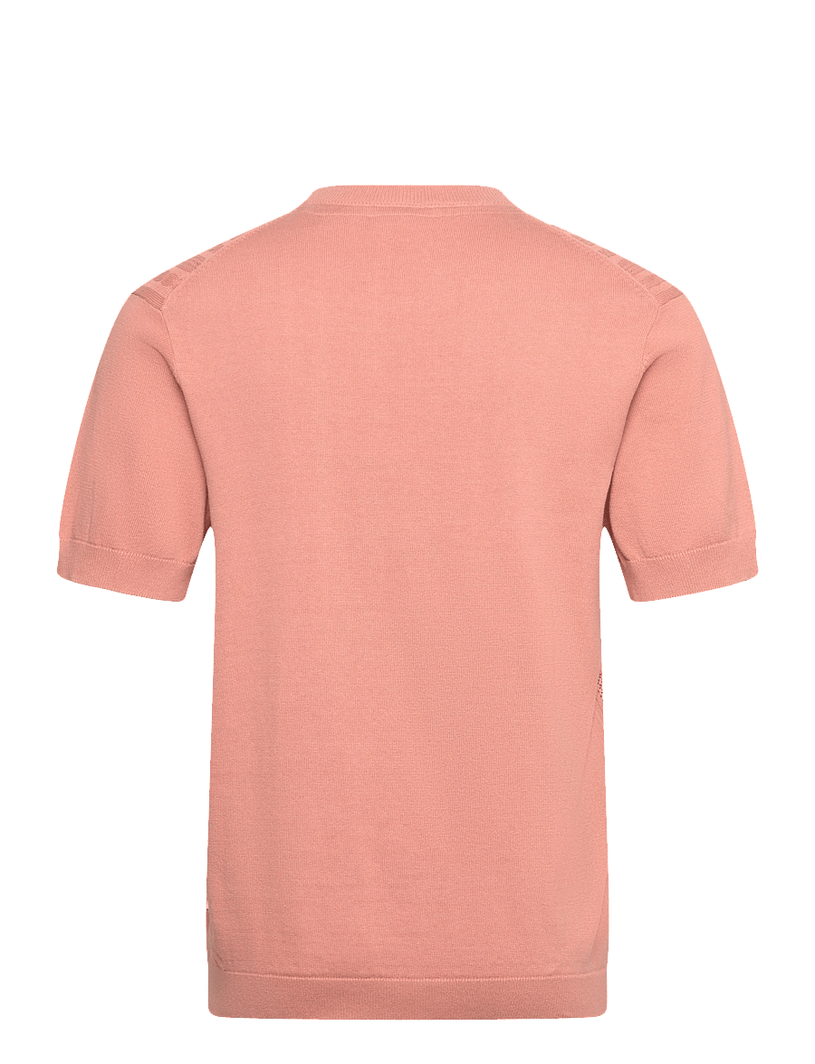Lindbergh - Knitted S/S o-neck tee - polos en tricot - rose - 2
