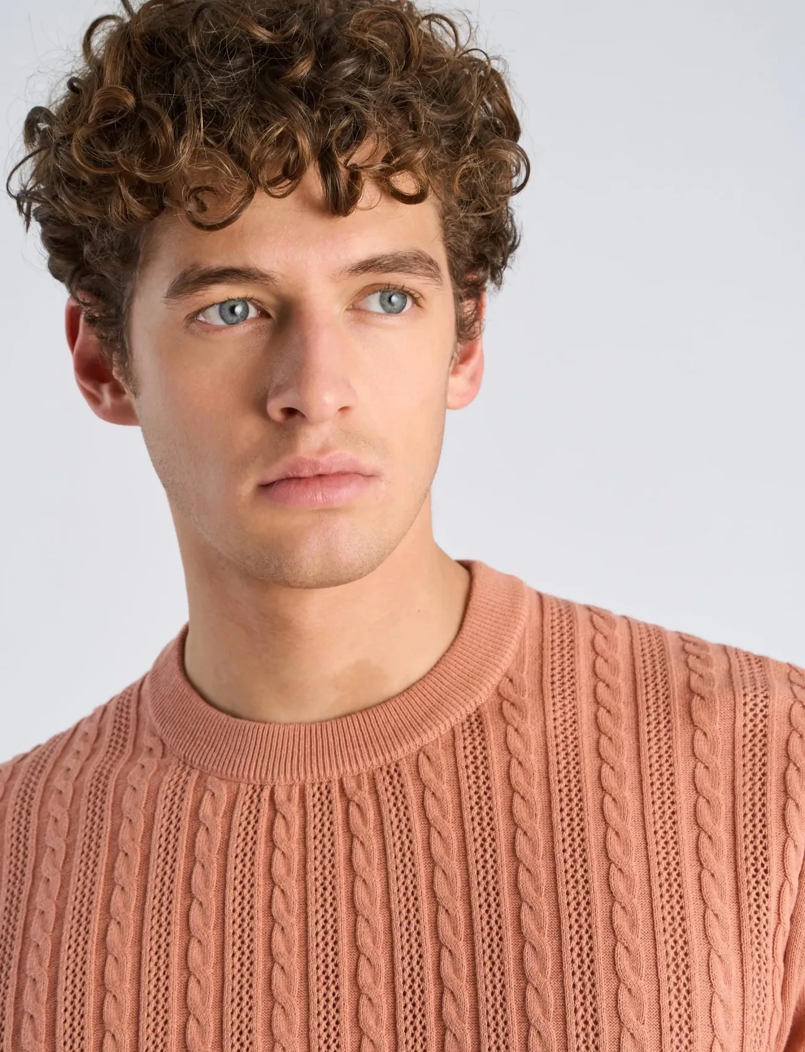 Lindbergh - Knitted S/S o-neck tee - polos en tricot - rose - 5