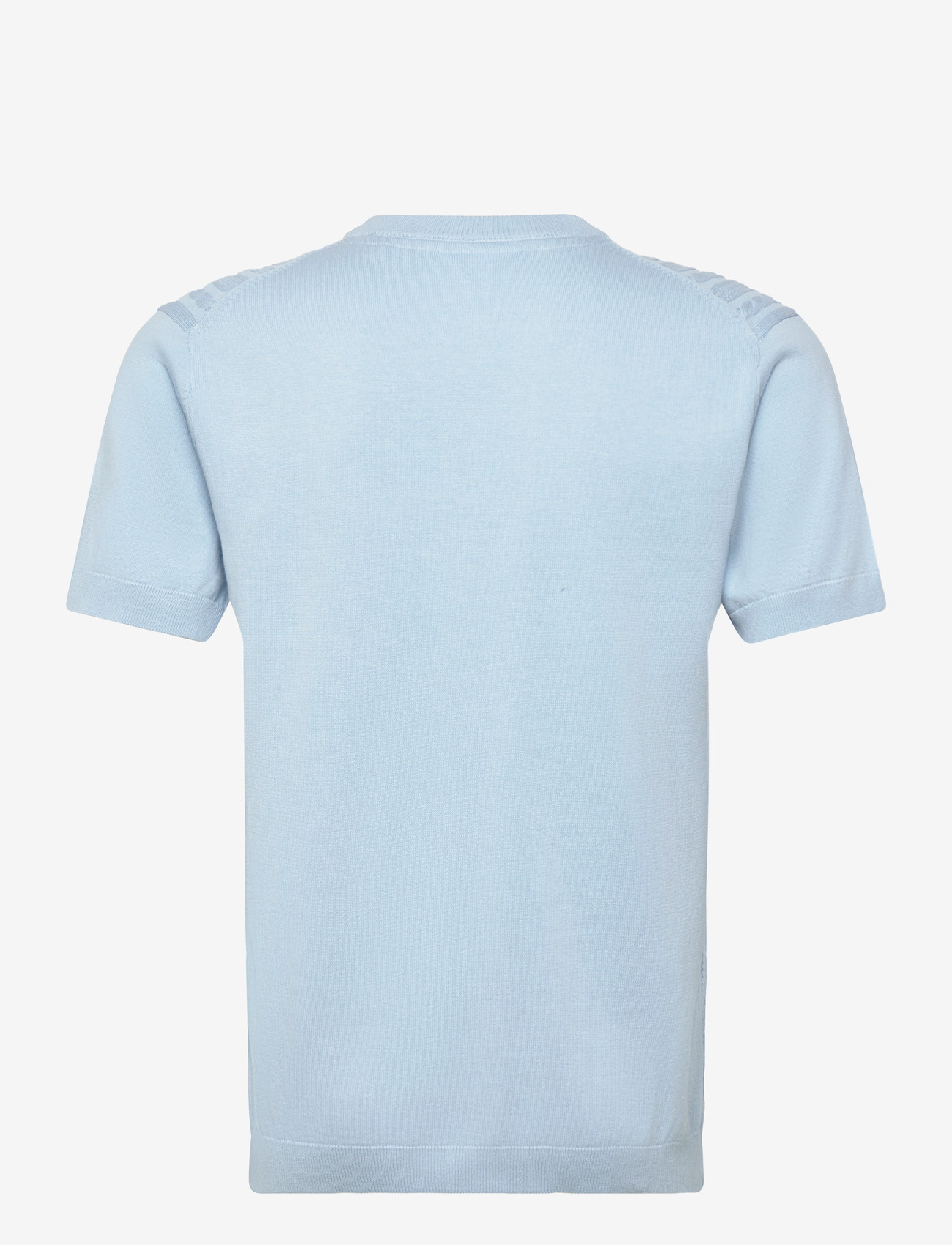 Lindbergh - Knitted S/S o-neck tee - gestrickte polohemden - sky blue - 2