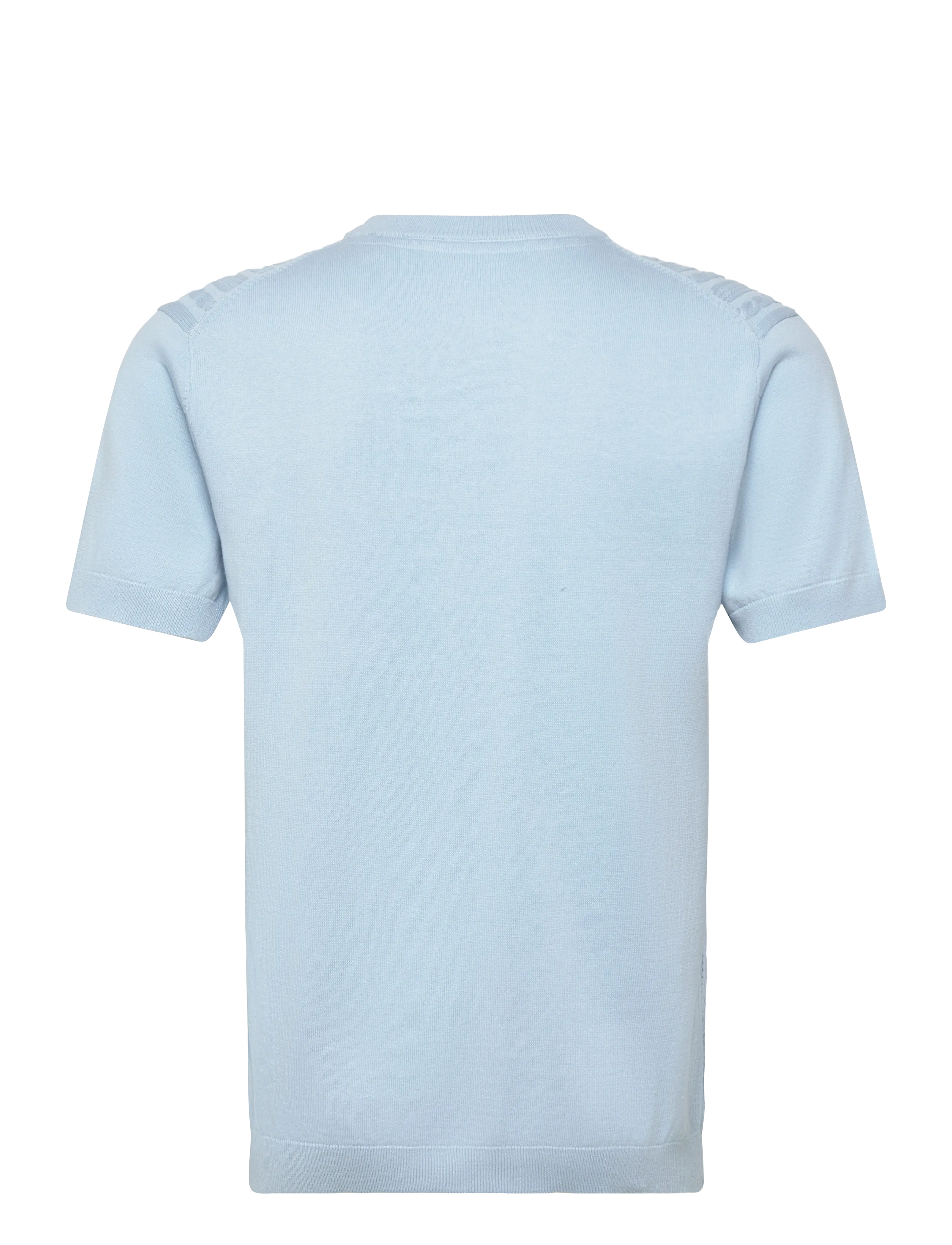 Lindbergh - Knitted S/S o-neck tee - knitted polos - sky blue - 2