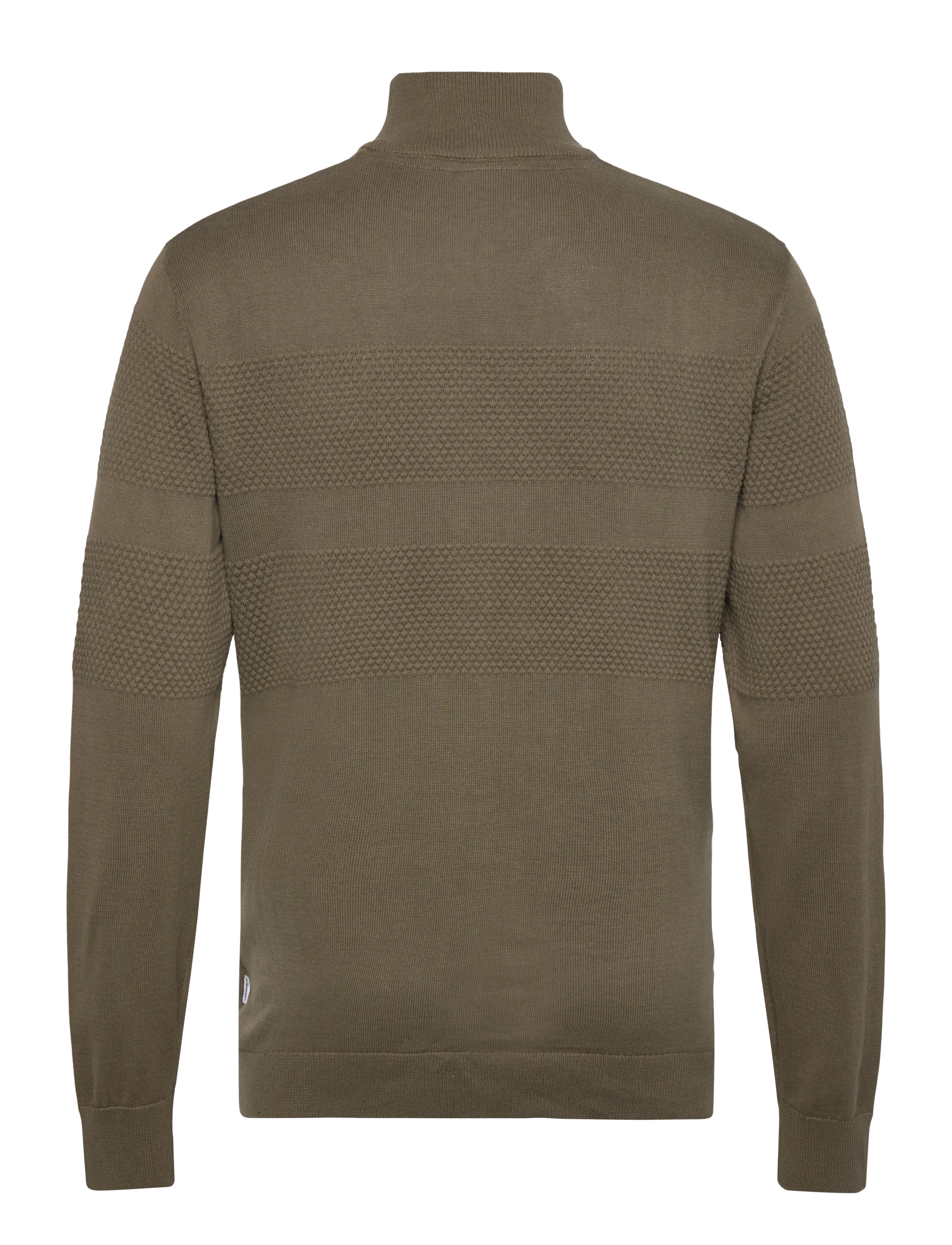 Lindbergh - Zip through purl cardigan - fødselsdagsgaver - army - 2