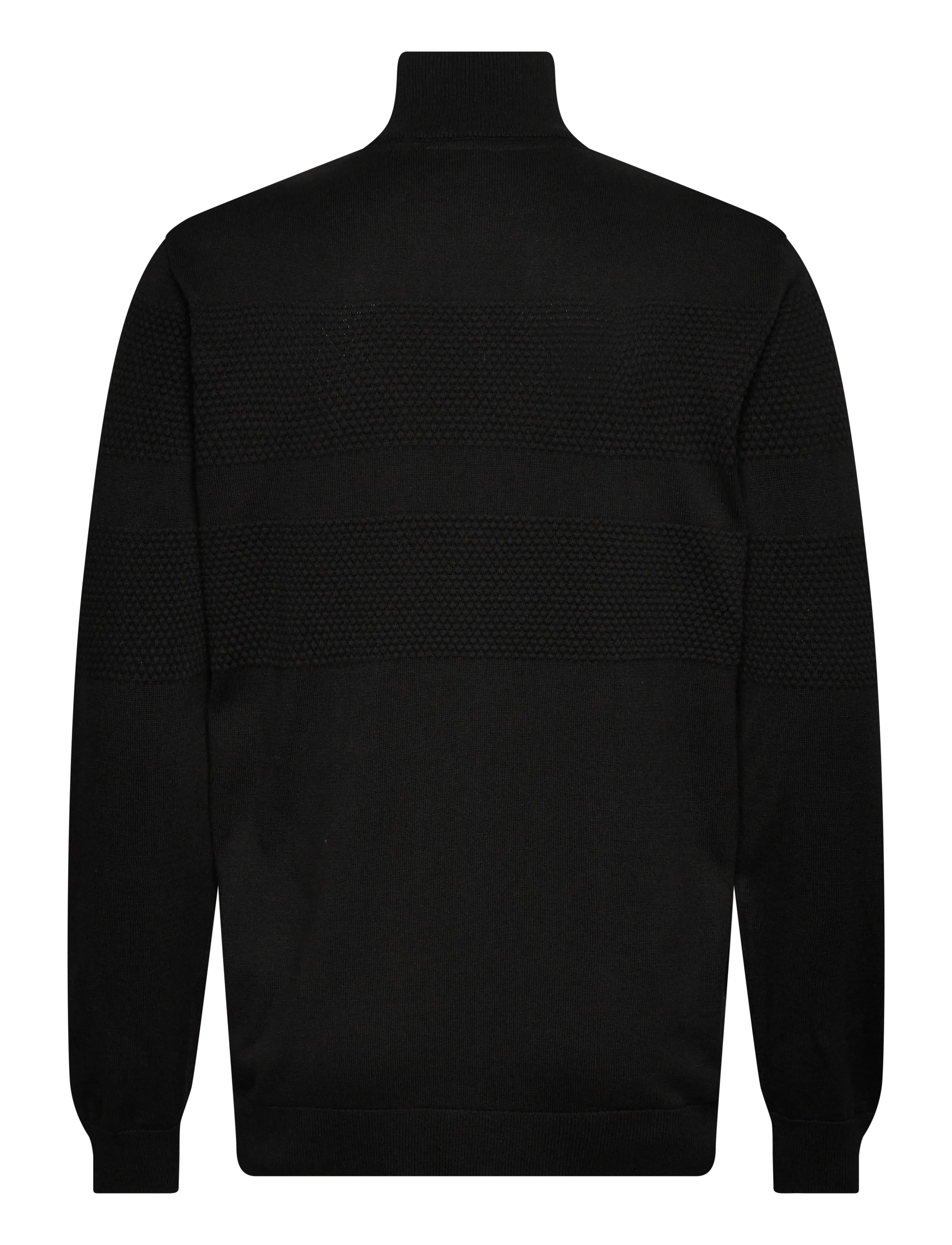 Lindbergh - Zip through purl cardigan - fødselsdagsgaver - black - 2