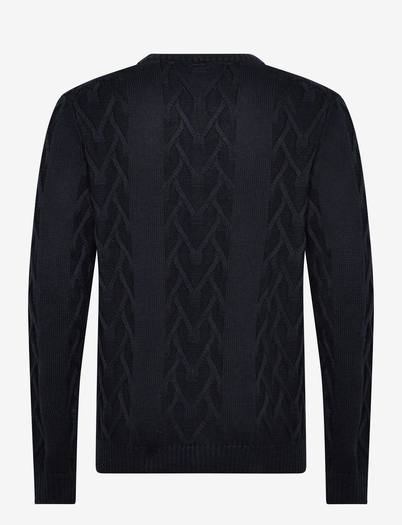 Lindbergh - Cable o-neck knit - rund hals - navy - 1