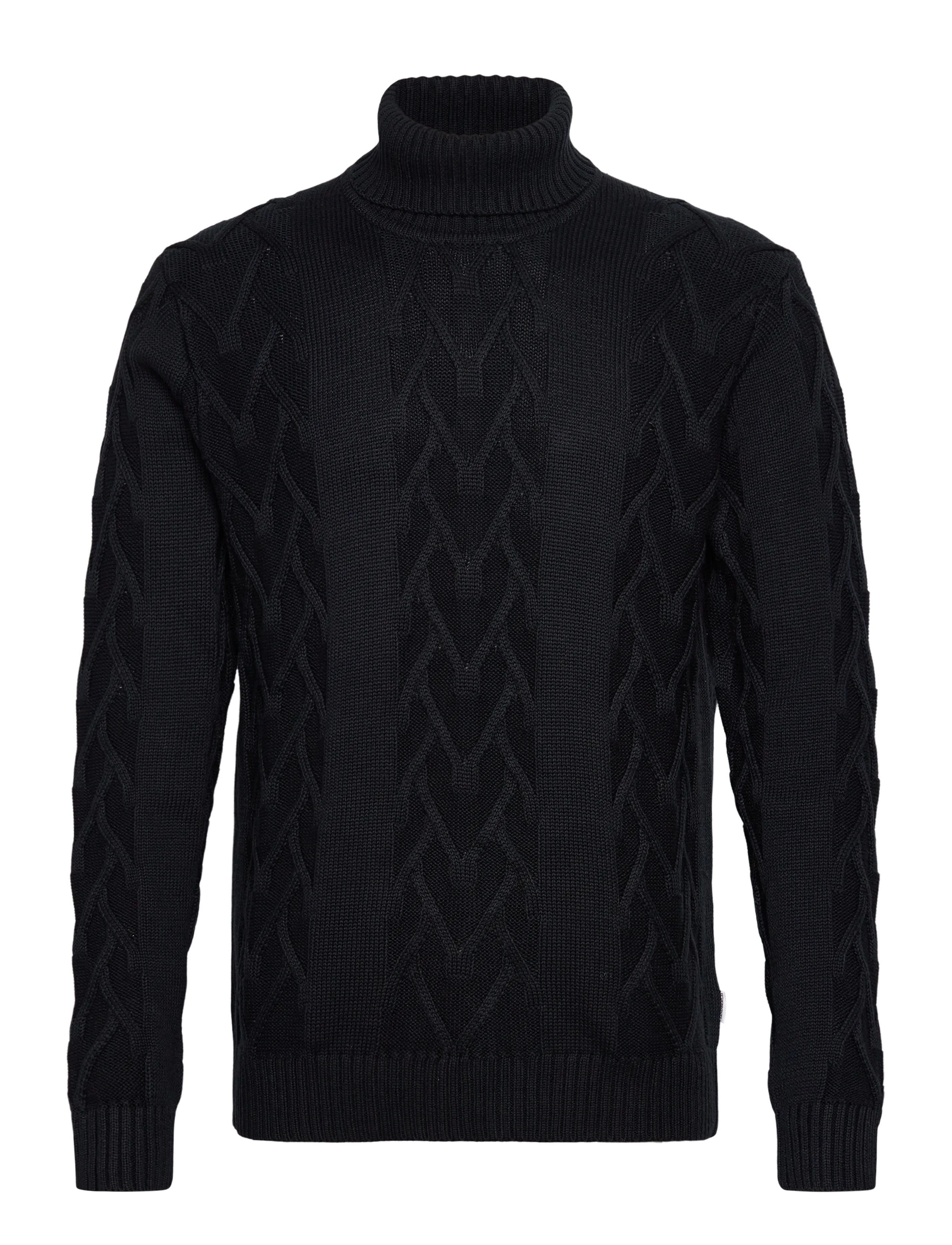 LINDBERGH Cable Roll-Neck Knit Navy - S - Herren