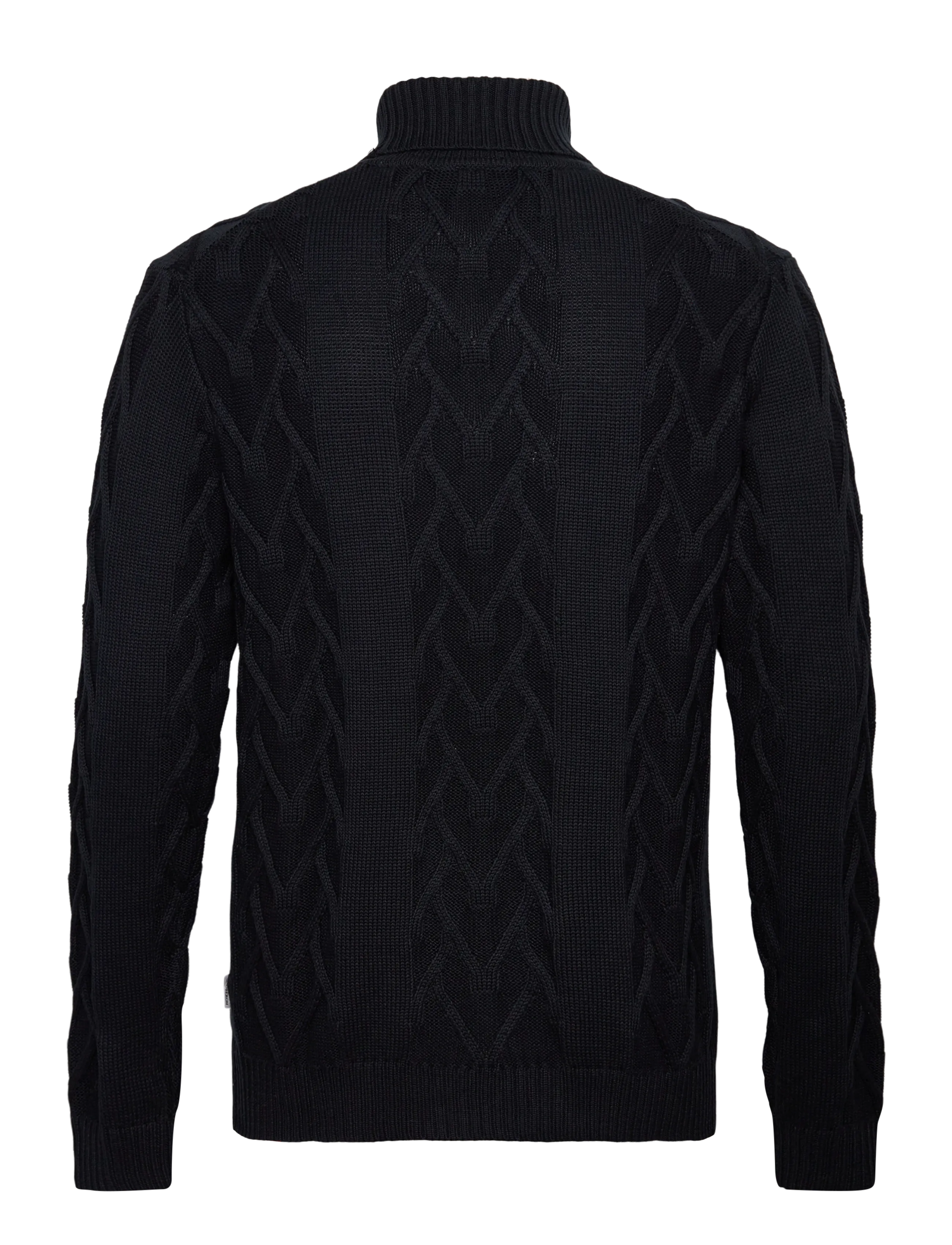 Lindbergh - Cable roll-neck knit - strik - navy - 1