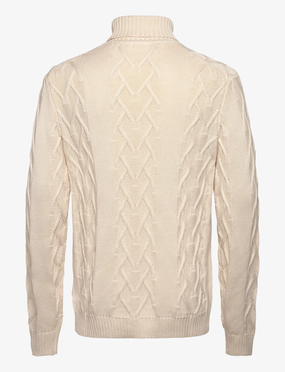 Lindbergh - Cable roll-neck knit - rullekraver - off white - 1