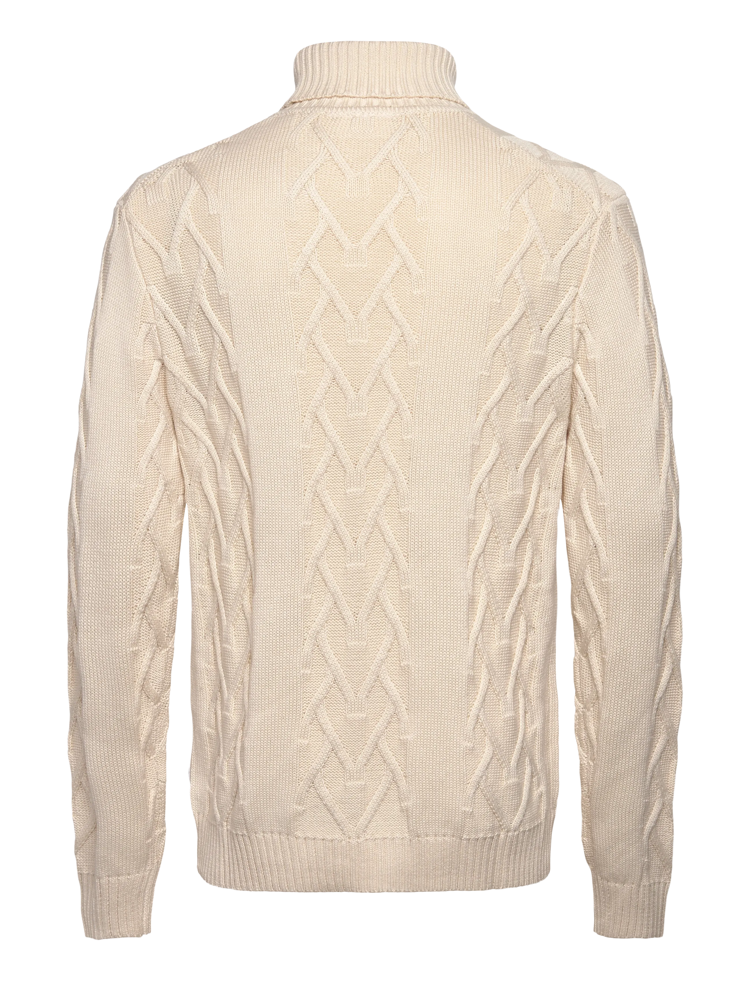 Lindbergh - Cable roll-neck knit - strik - off white - 1