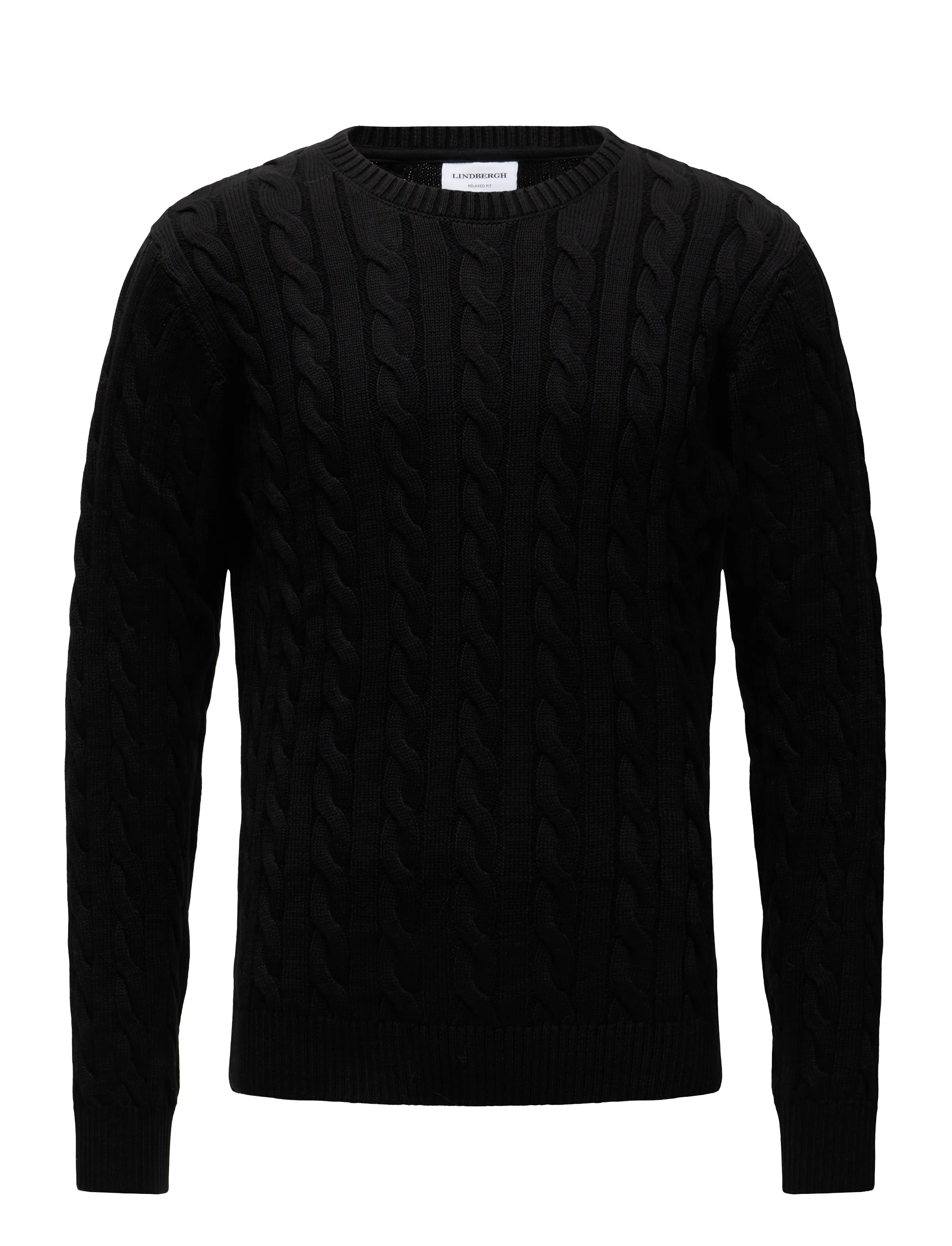 Lindbergh Cabel knit - Neuleet - BLACK / black
