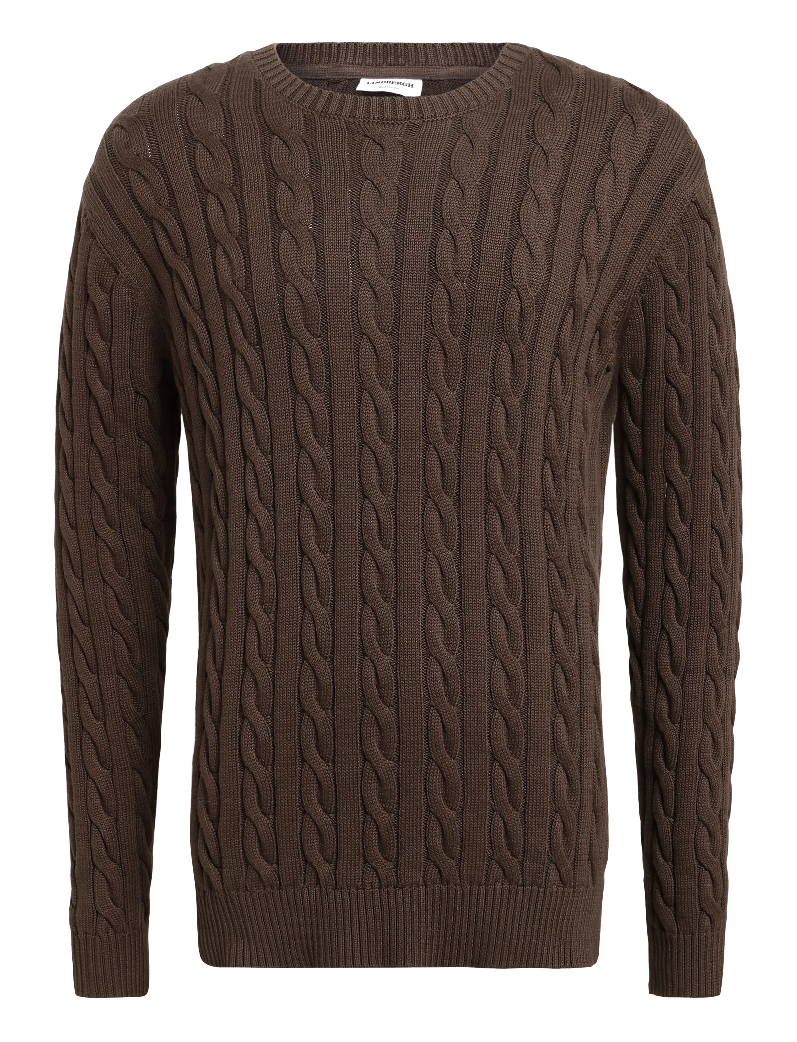 Lindbergh Cabel knit - Vatertag - DK BROWN / brown