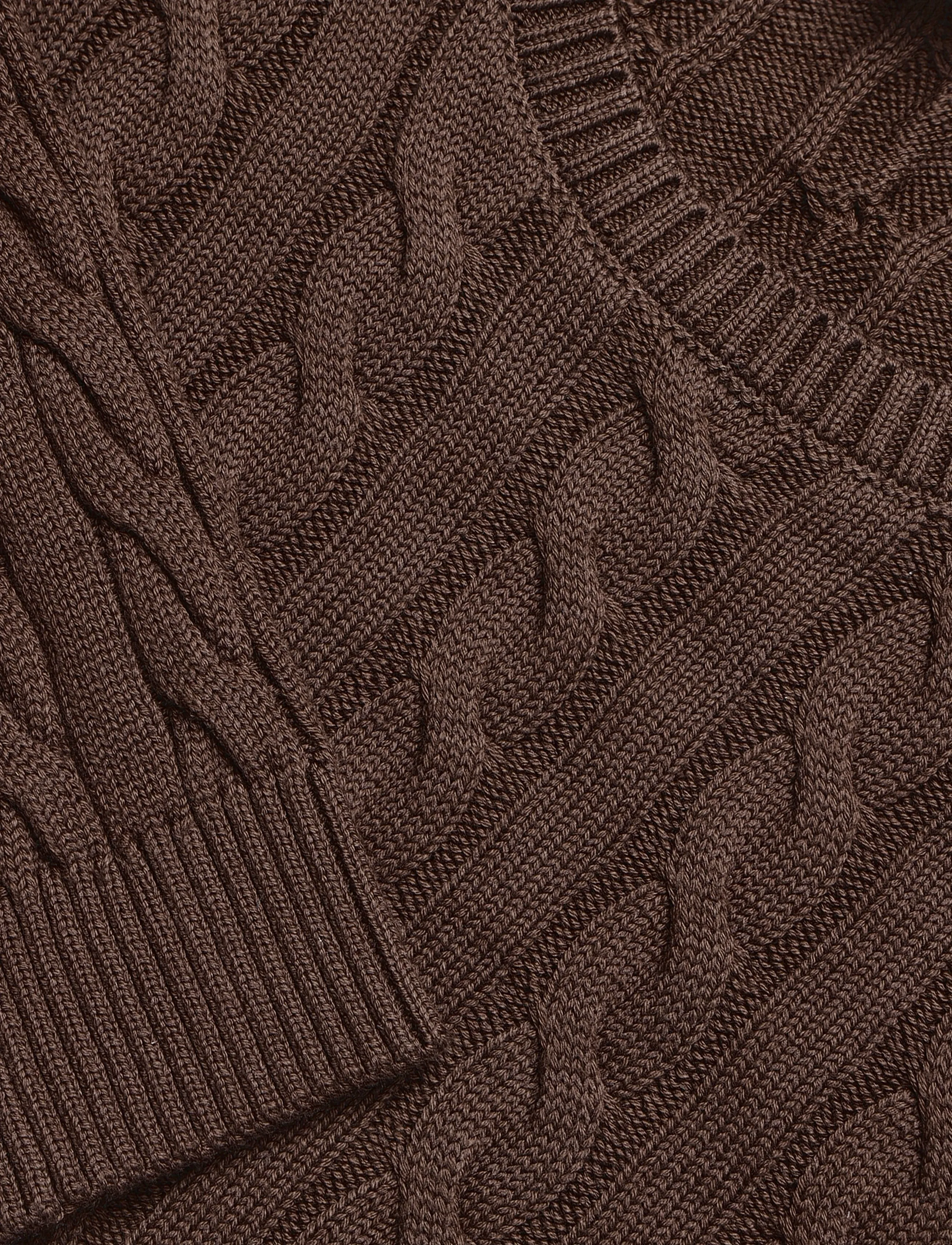 Lindbergh - Cabel knit - rundhals - dk brown - 2