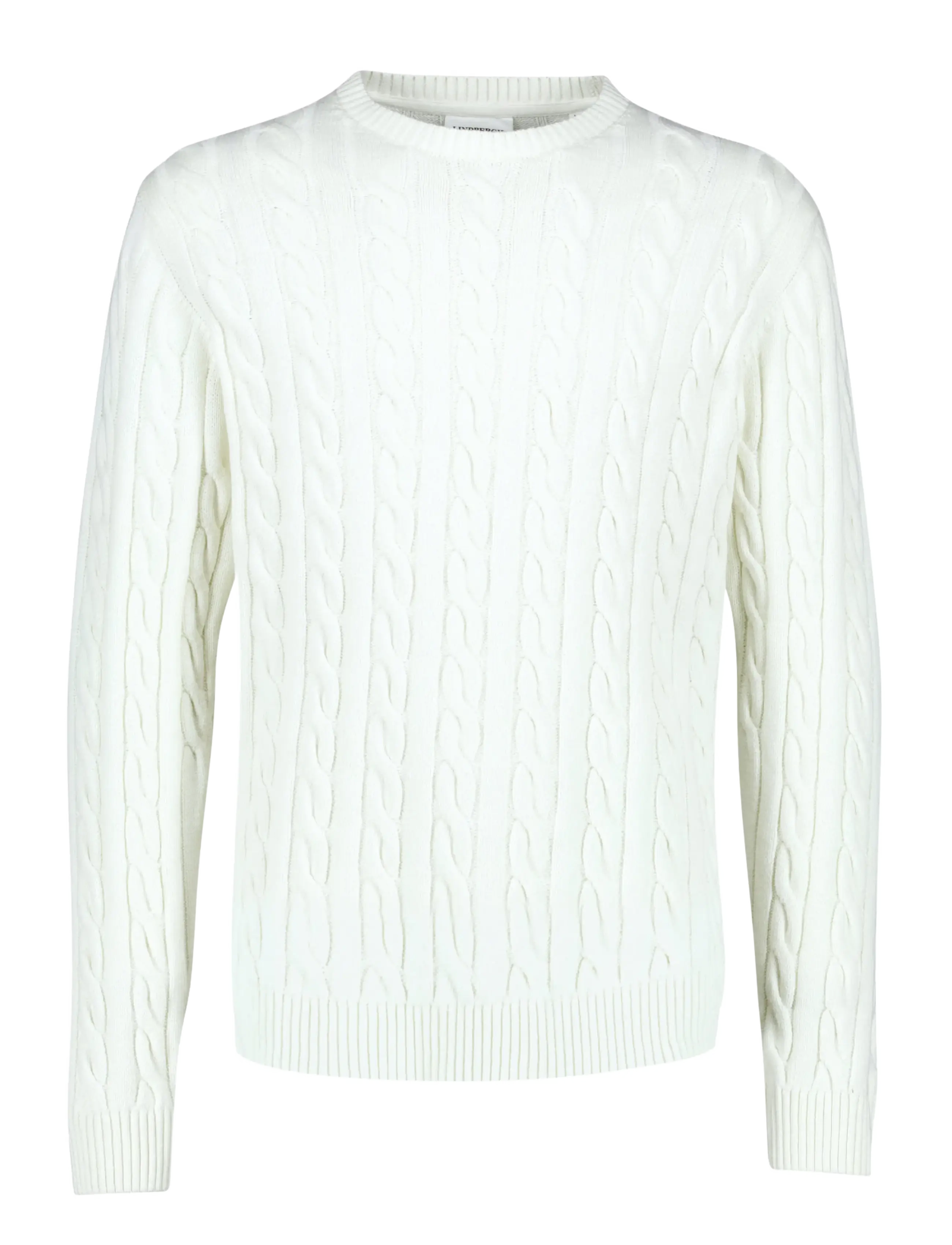 Lindbergh Cabel knit - Rund hals - PEARL WHITE / white