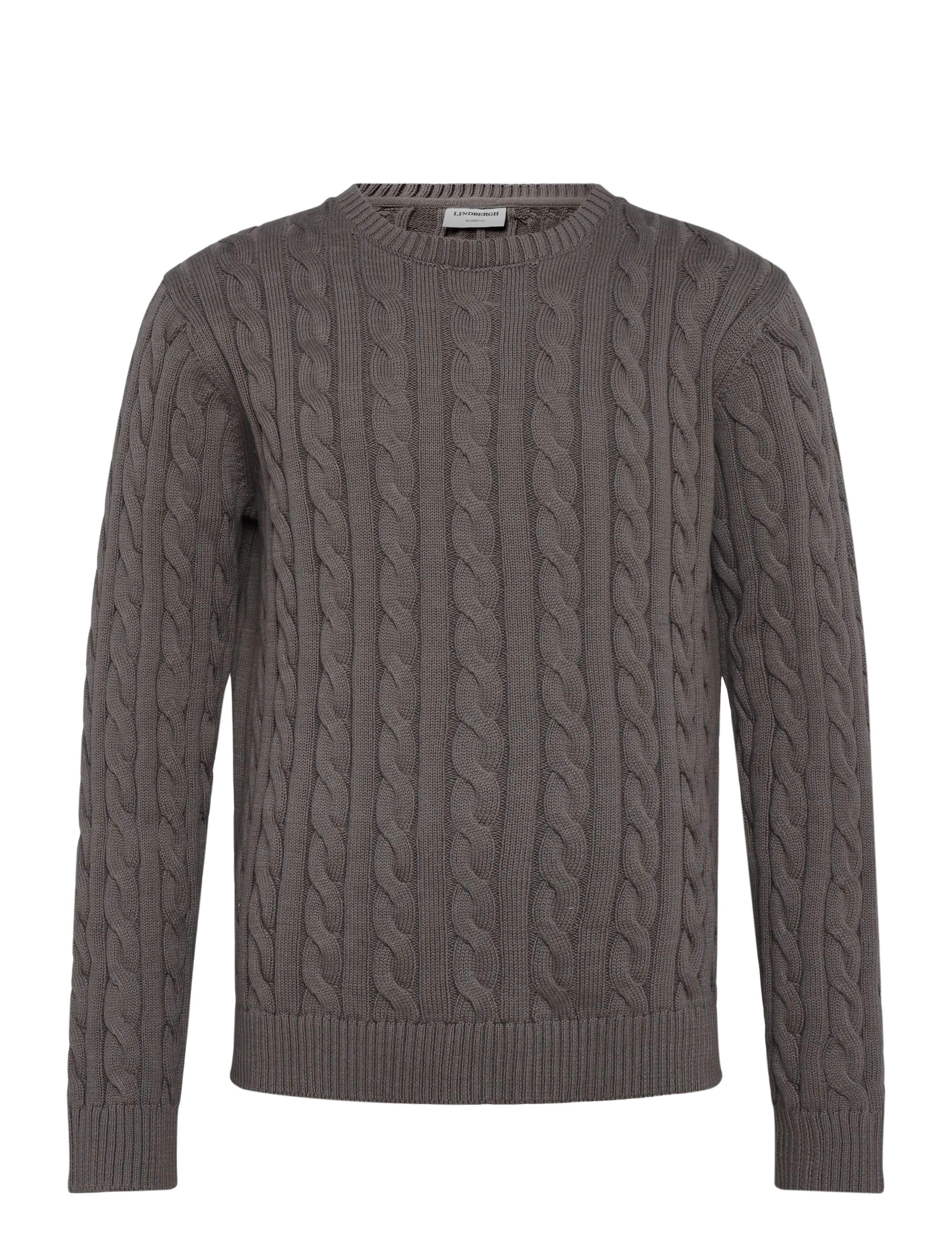 Lindbergh Cabel knit - Neuleet - STONE GREY / grey