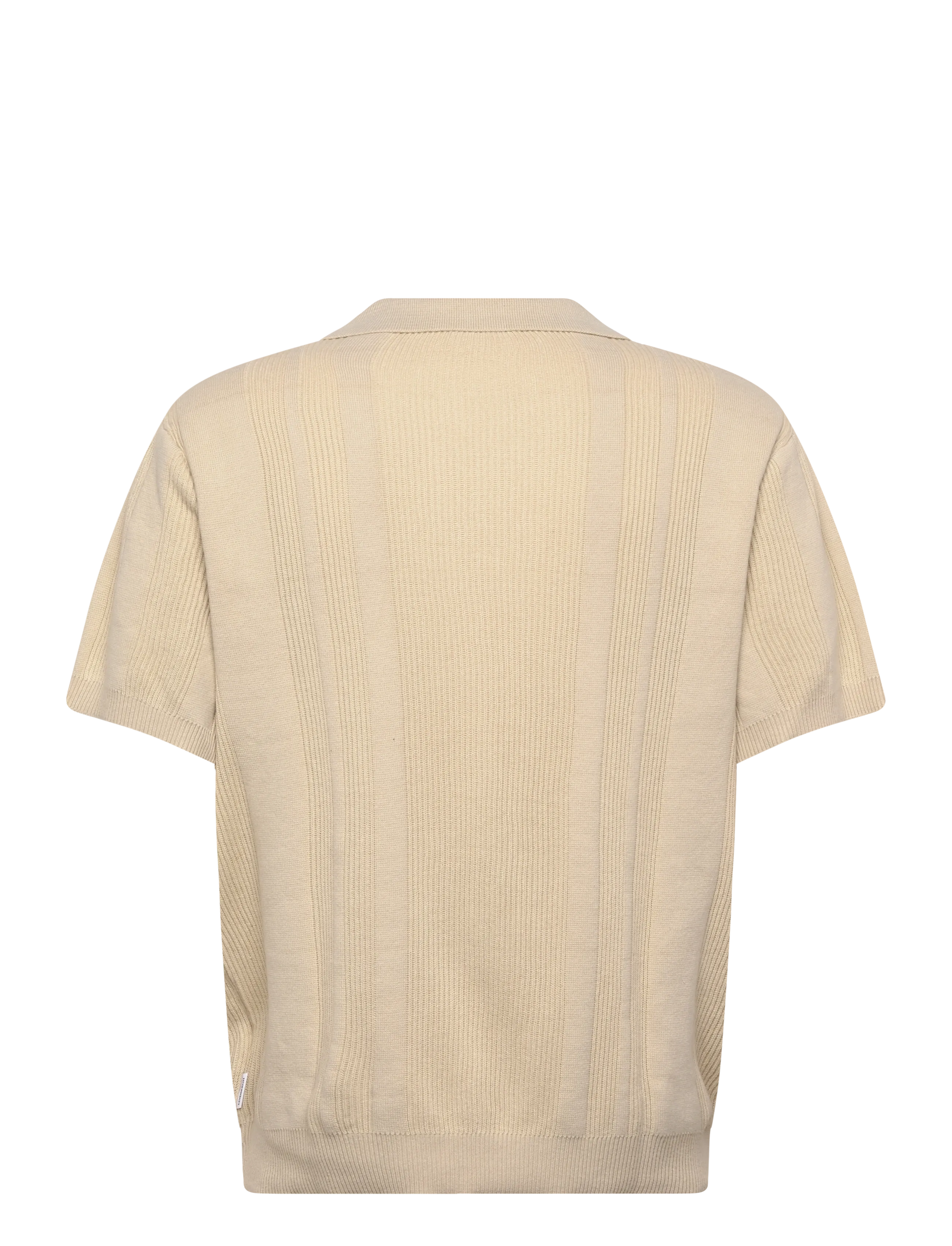 Lindbergh - Knitted S/S polo - strickmode - lt stone - 2