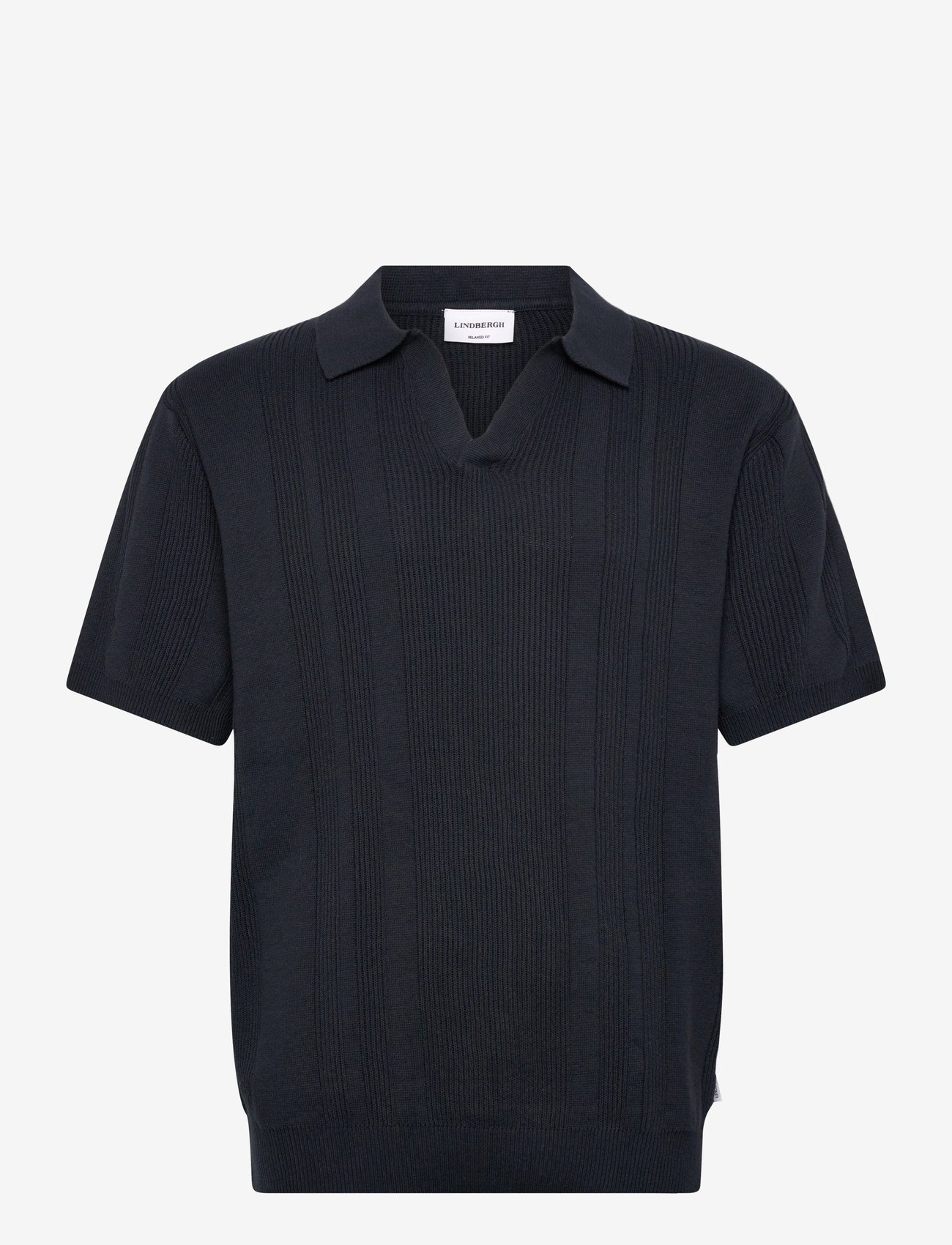 Lindbergh - Knitted S/S polo - navy - 1