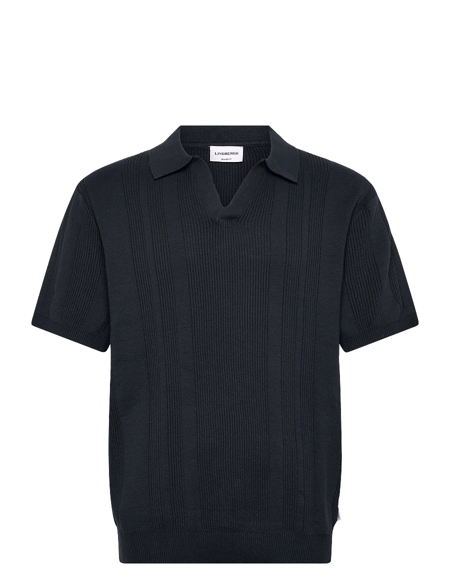 Lindbergh - Knitted S/S polo - polostrik - navy - 1