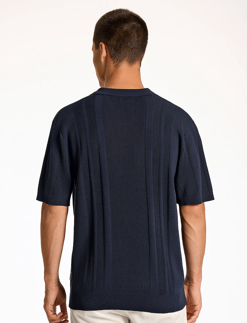 Lindbergh - Knitted S/S polo - polostrik - navy - 3