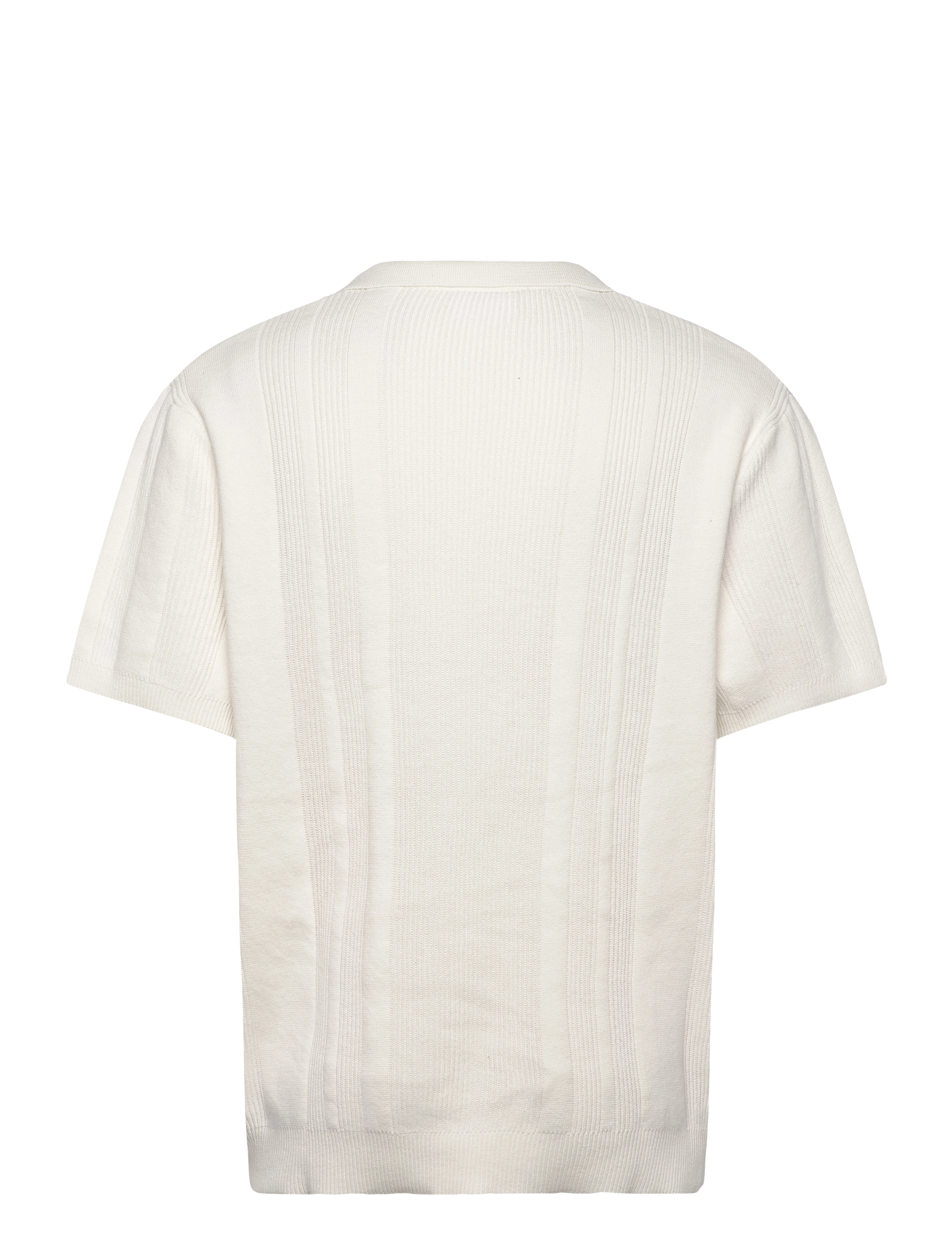 Lindbergh - Knitted S/S polo - trøjer - salt white - 2