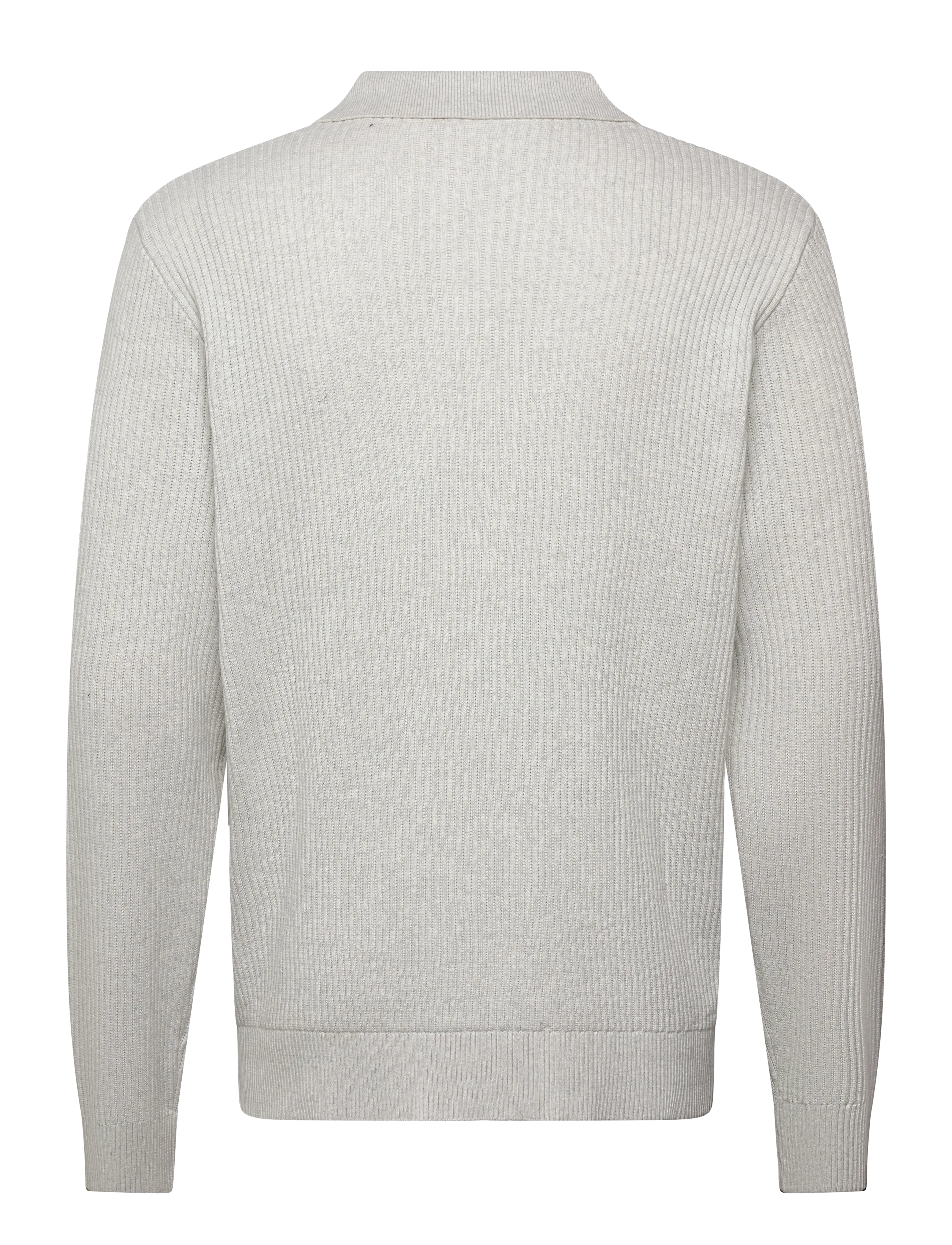Lindbergh - Ribbed L/S v-neck poloRibbed L/S v-neck polo - pikkade varrukatega kootud polod - off white - 1