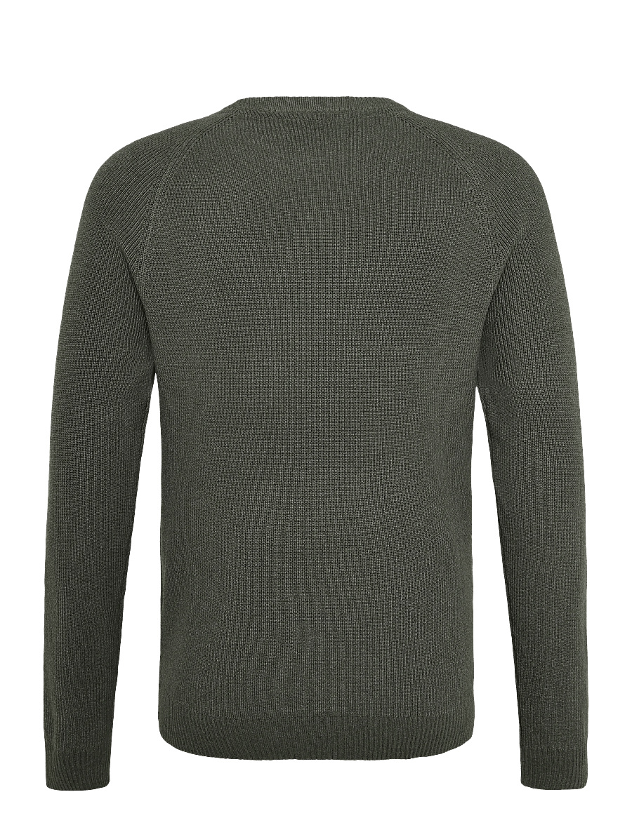 Lindbergh - Ribbed L/S o-neck knitRibbed L/S o-neck knit - rundhalsad - army - 1